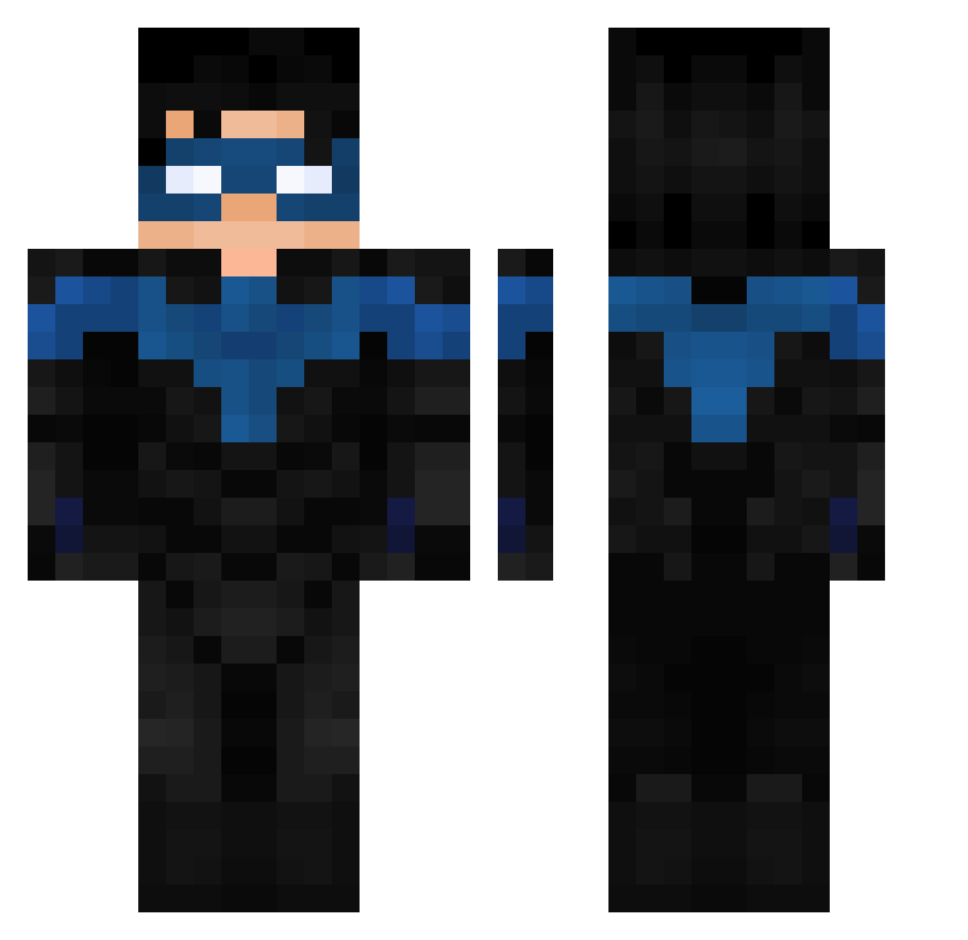TheDude2122683 Minecraft skin, front and back view
