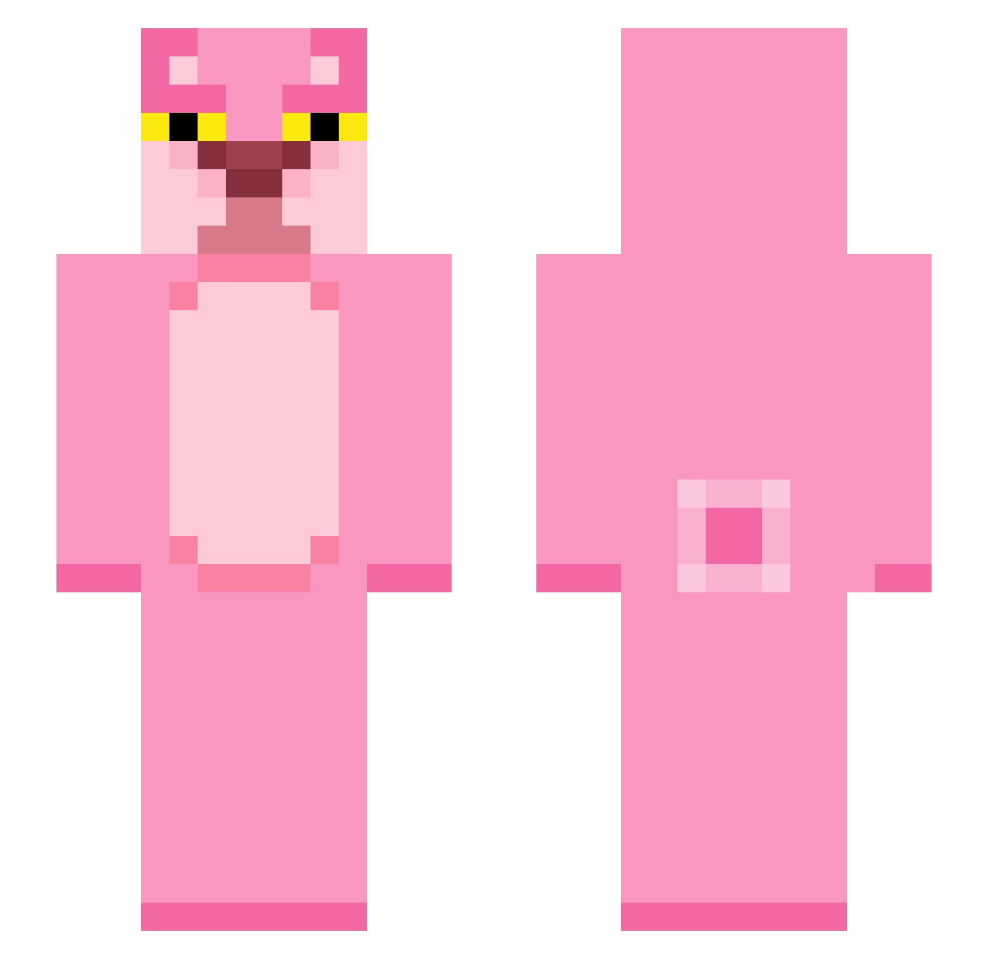 Karmia Minecraft skin, front and back view