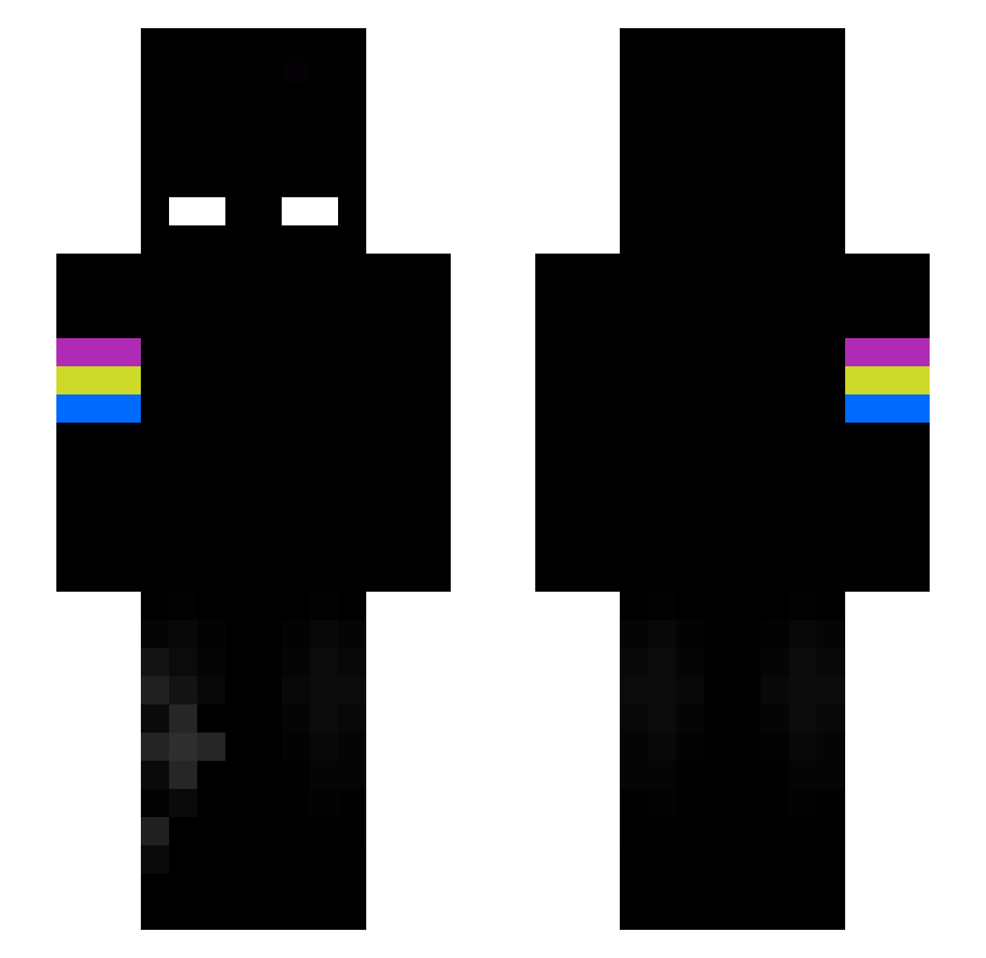ContaNoFacebook Minecraft skin, front and back view