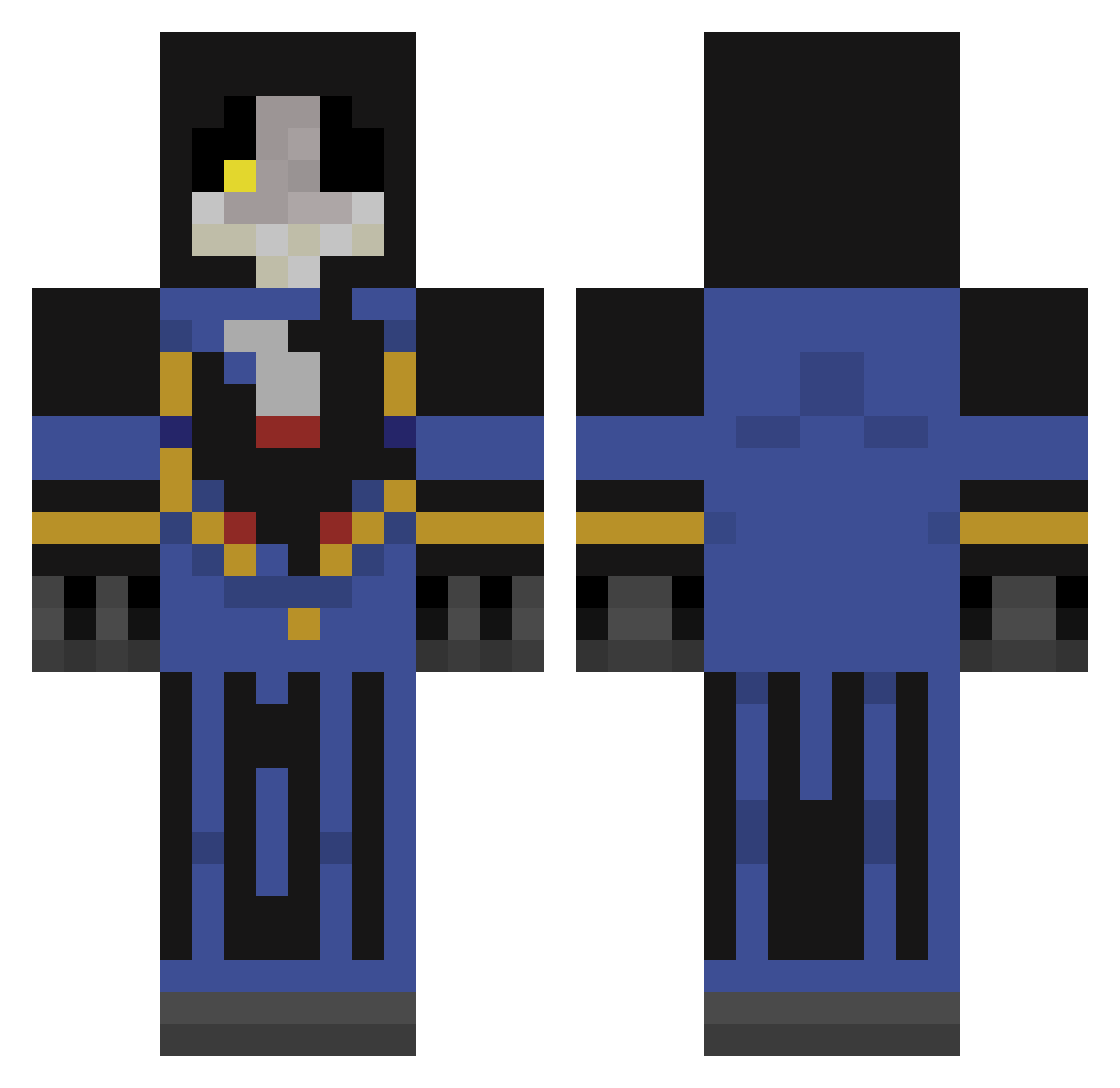 _kespa_ Minecraft skin, front and back view