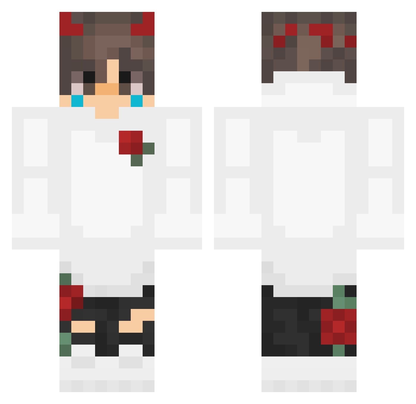 The_Copperdragon Minecraft skin, front and back view