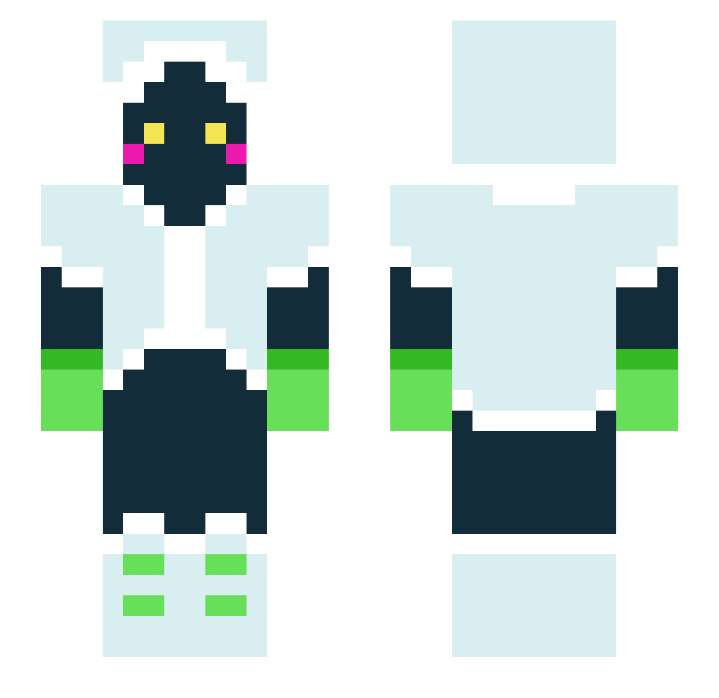 ZilZil_ Minecraft skin, front and back view