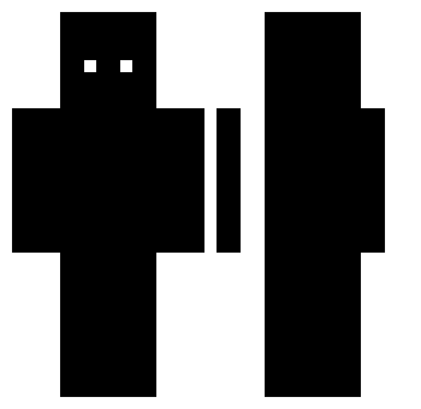 zShamz_ Minecraft skin, front and back view
