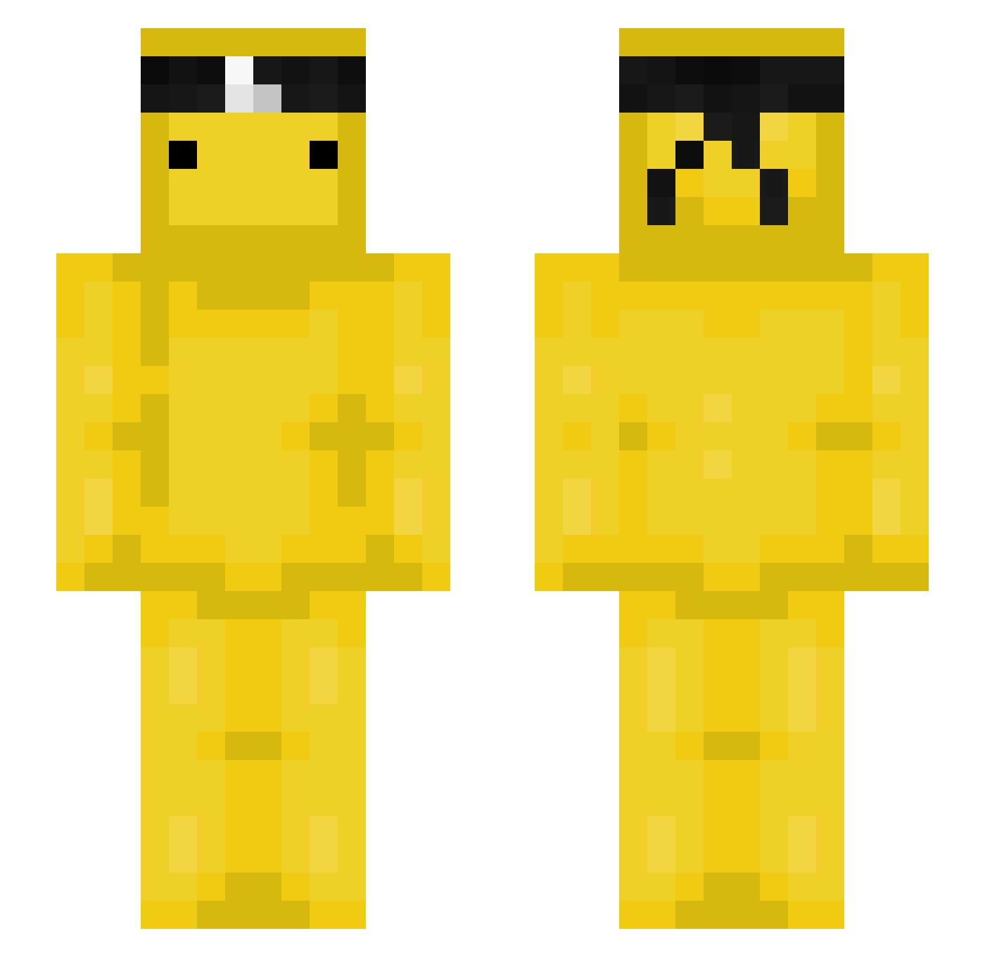 puggie619 Minecraft skin, front and back view