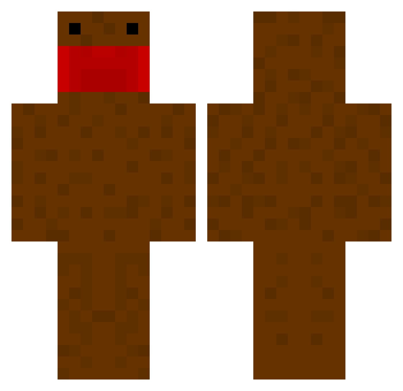 CountrY Minecraft skin, front and back view