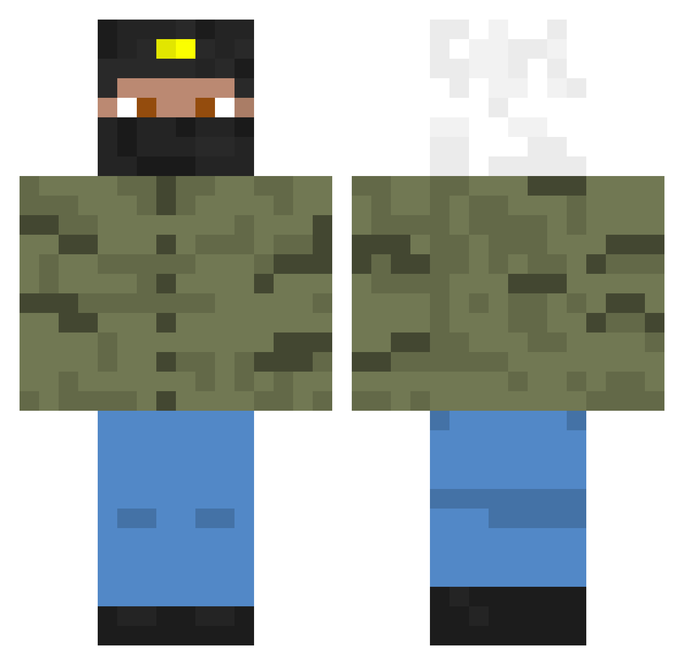 BRANDON_NIKE Minecraft skin, front and back view