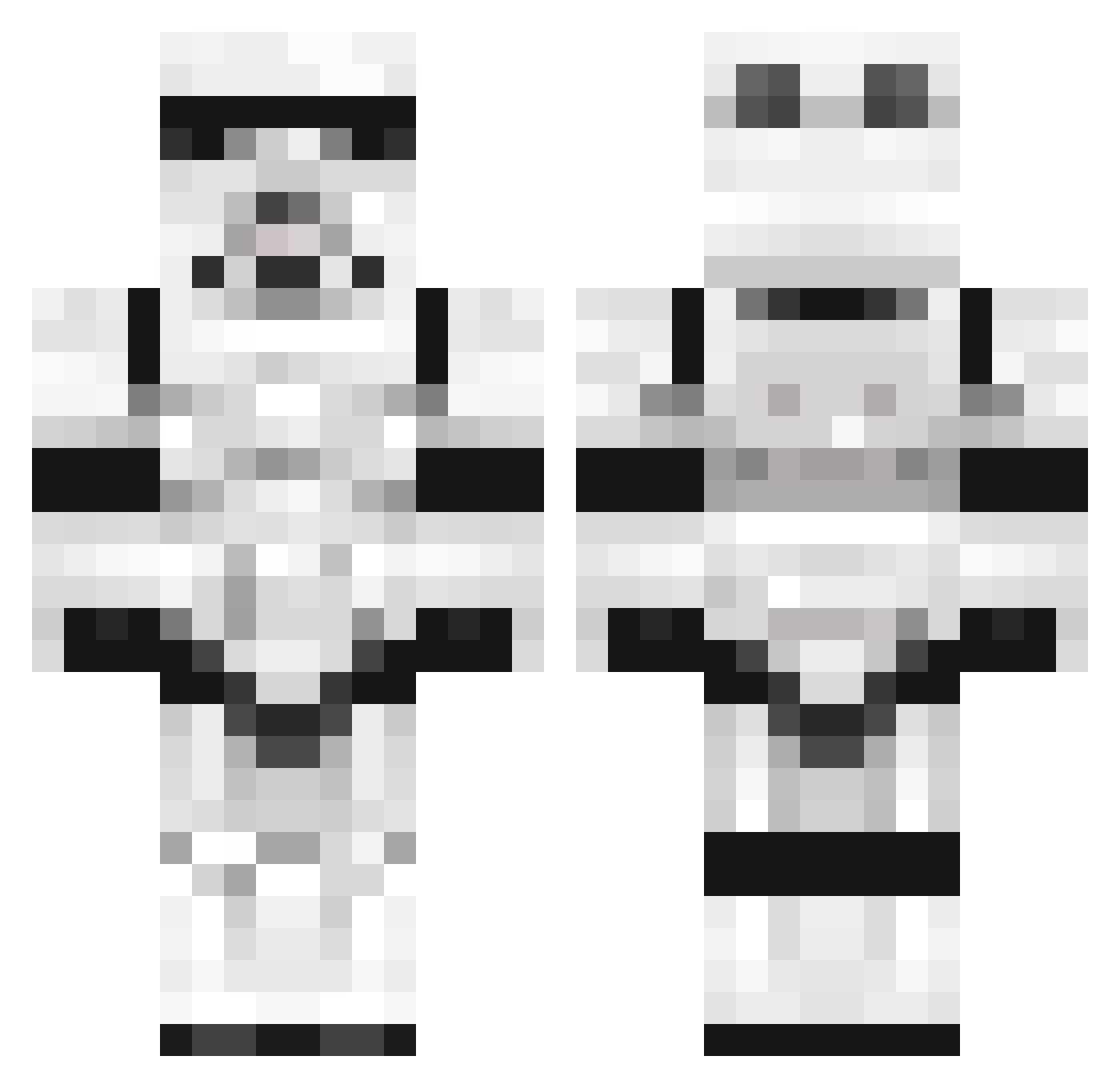 Squishy_Death Minecraft skin, front and back view