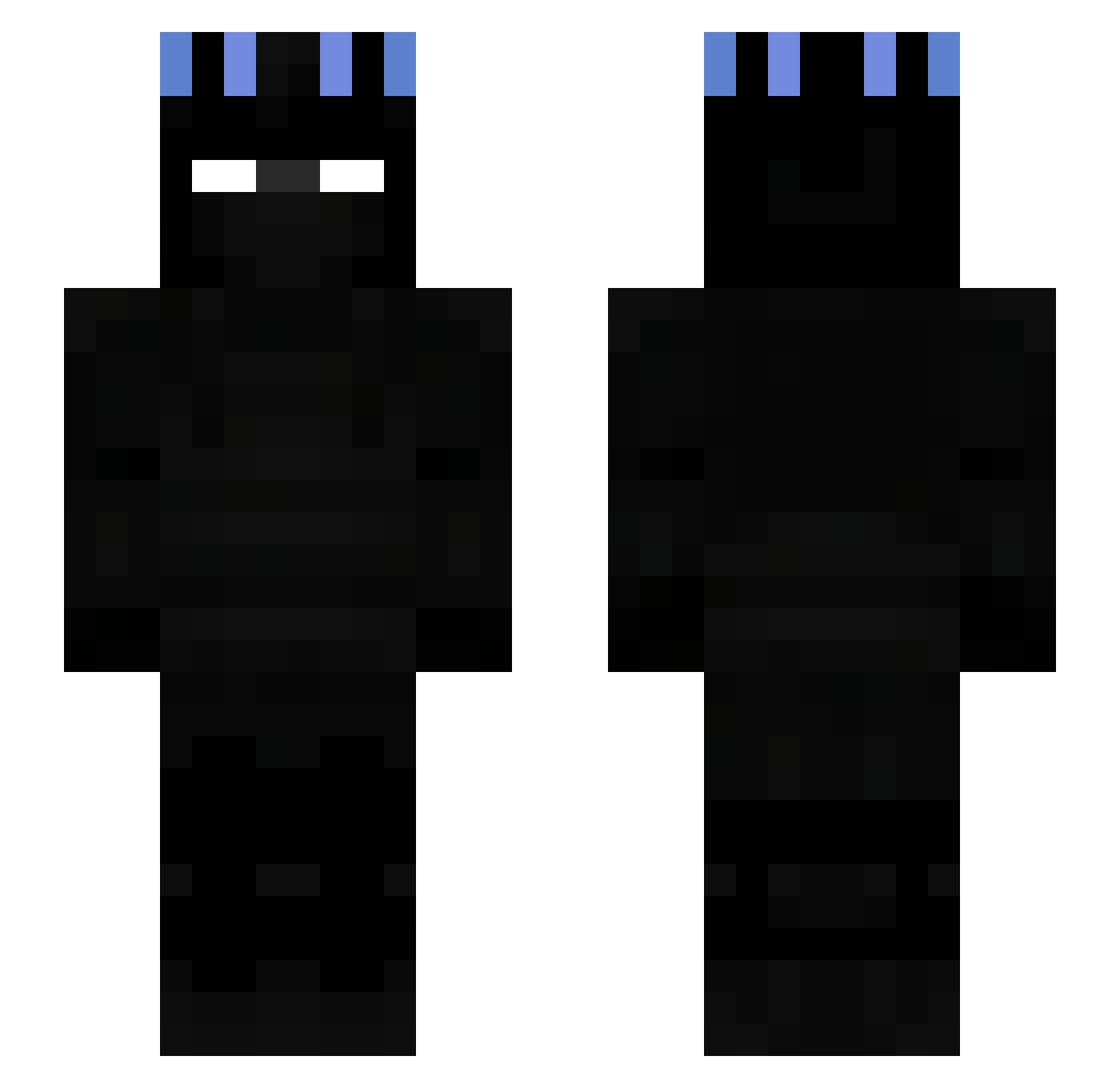 RainyLofi_ Minecraft skin, front and back view