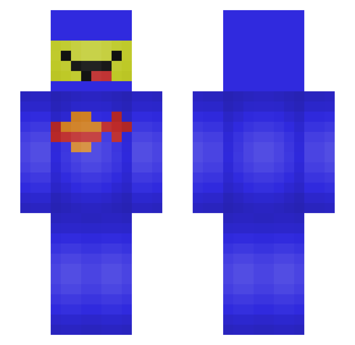 shanesysi Minecraft skin, front and back view