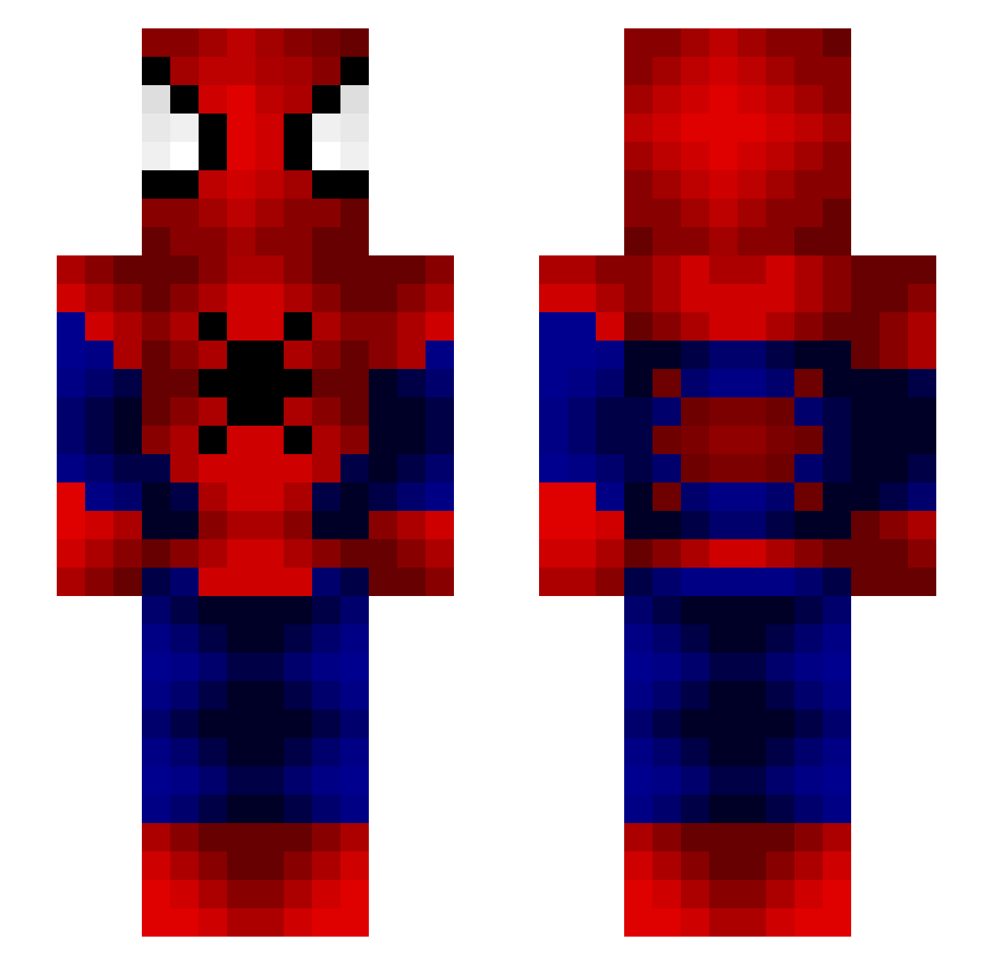 Samsam_79 Minecraft skin, front and back view