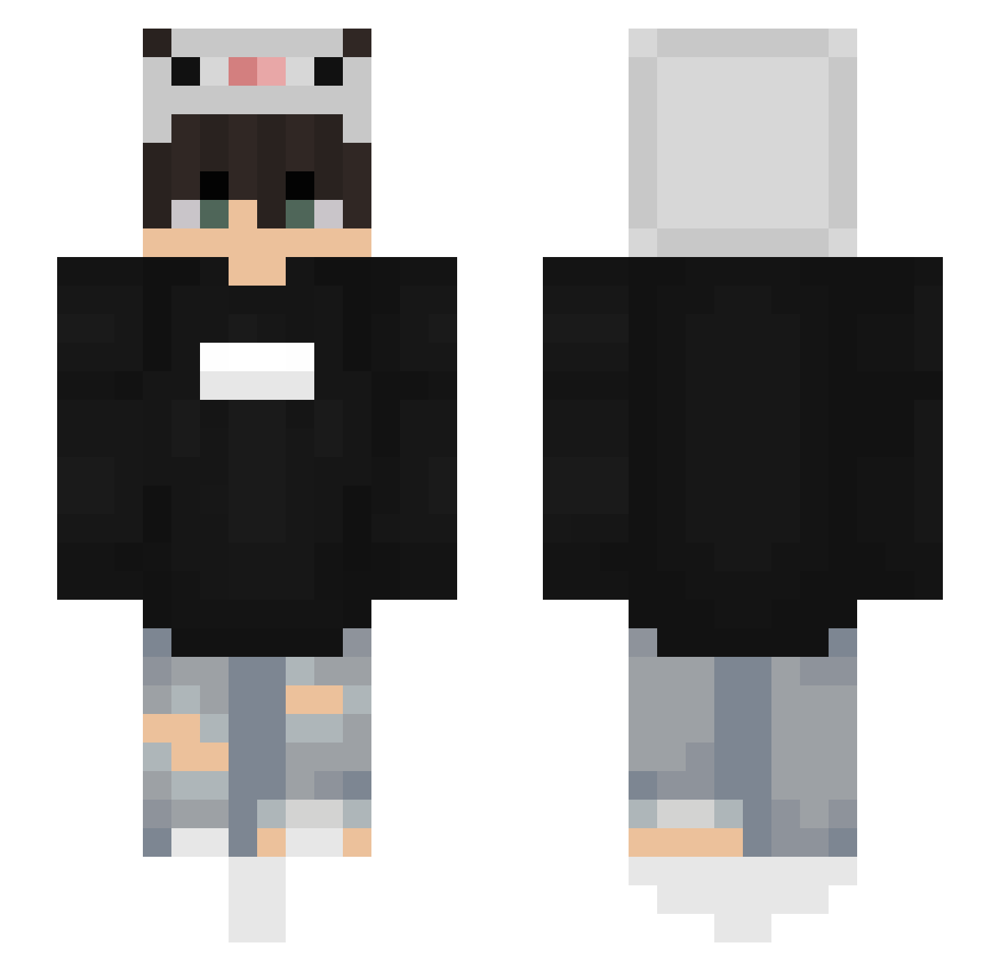 nelAZZson Minecraft skin, front and back view