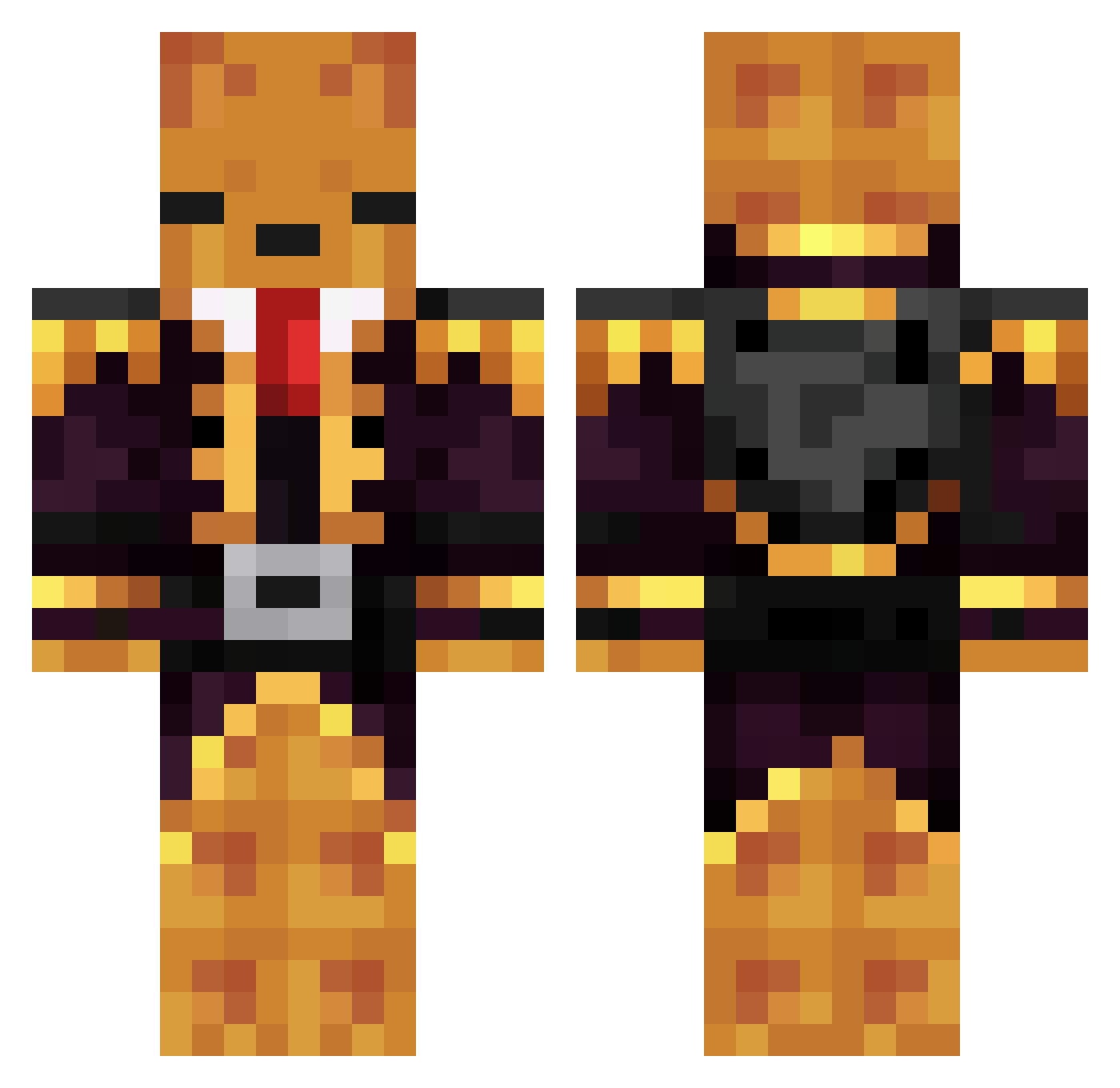 mrfoxster_ Minecraft skin, front and back view