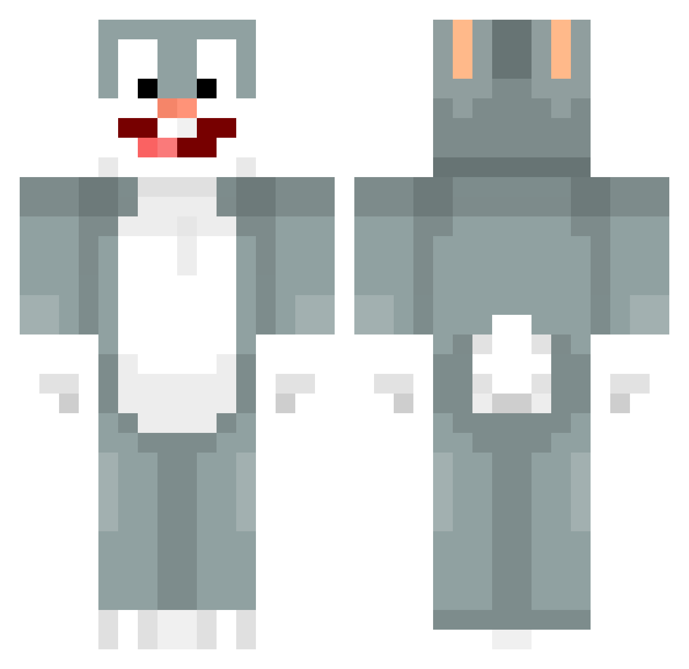 heyRobinnn Minecraft skin, front and back view