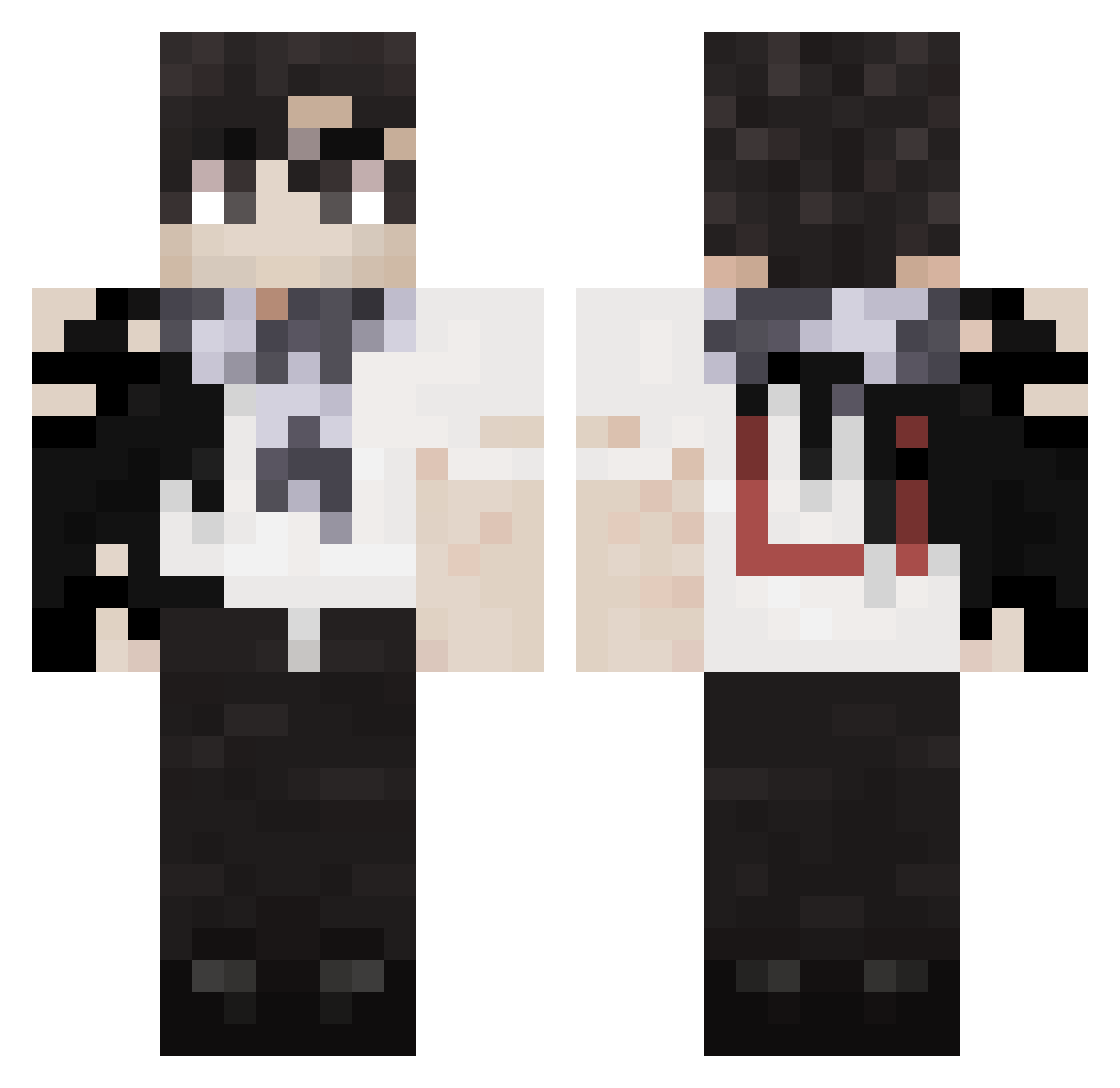 Charl1e_Li_ Minecraft skin, front and back view