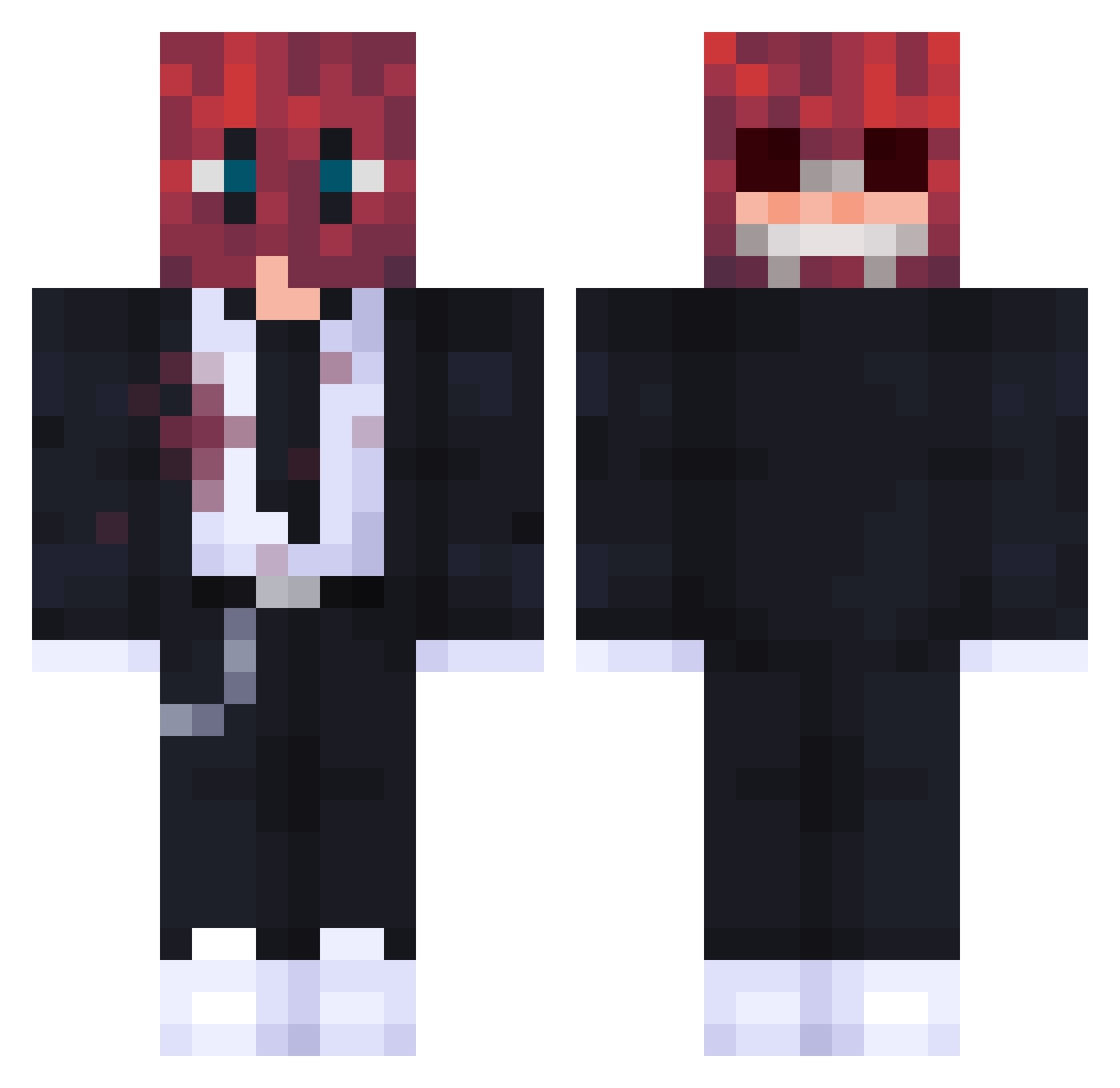 matsu_popelboy Minecraft skin, front and back view