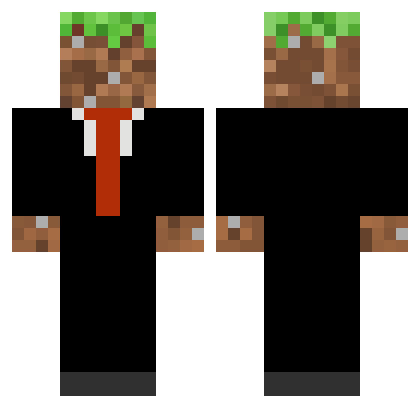 Kris_Minecraft Minecraft skin, front and back view