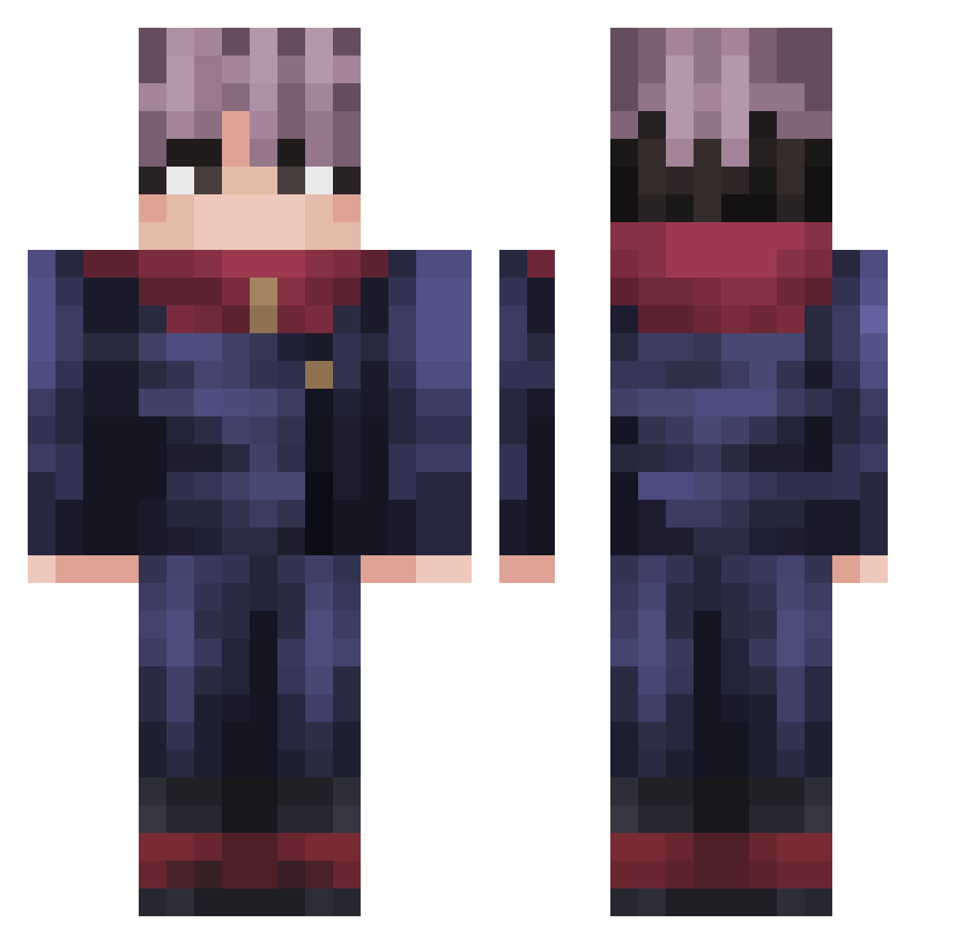 dogara9 Minecraft skin, front and back view