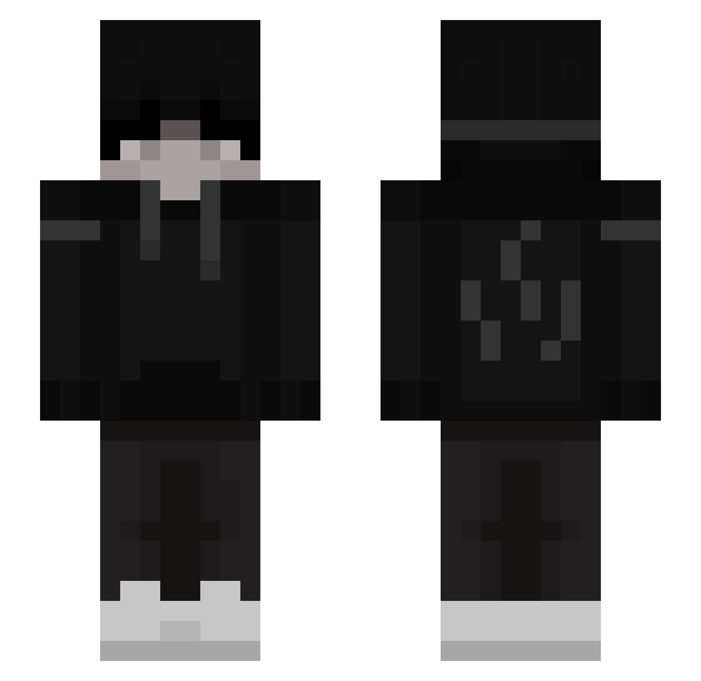 staticNova Minecraft skin, front and back view