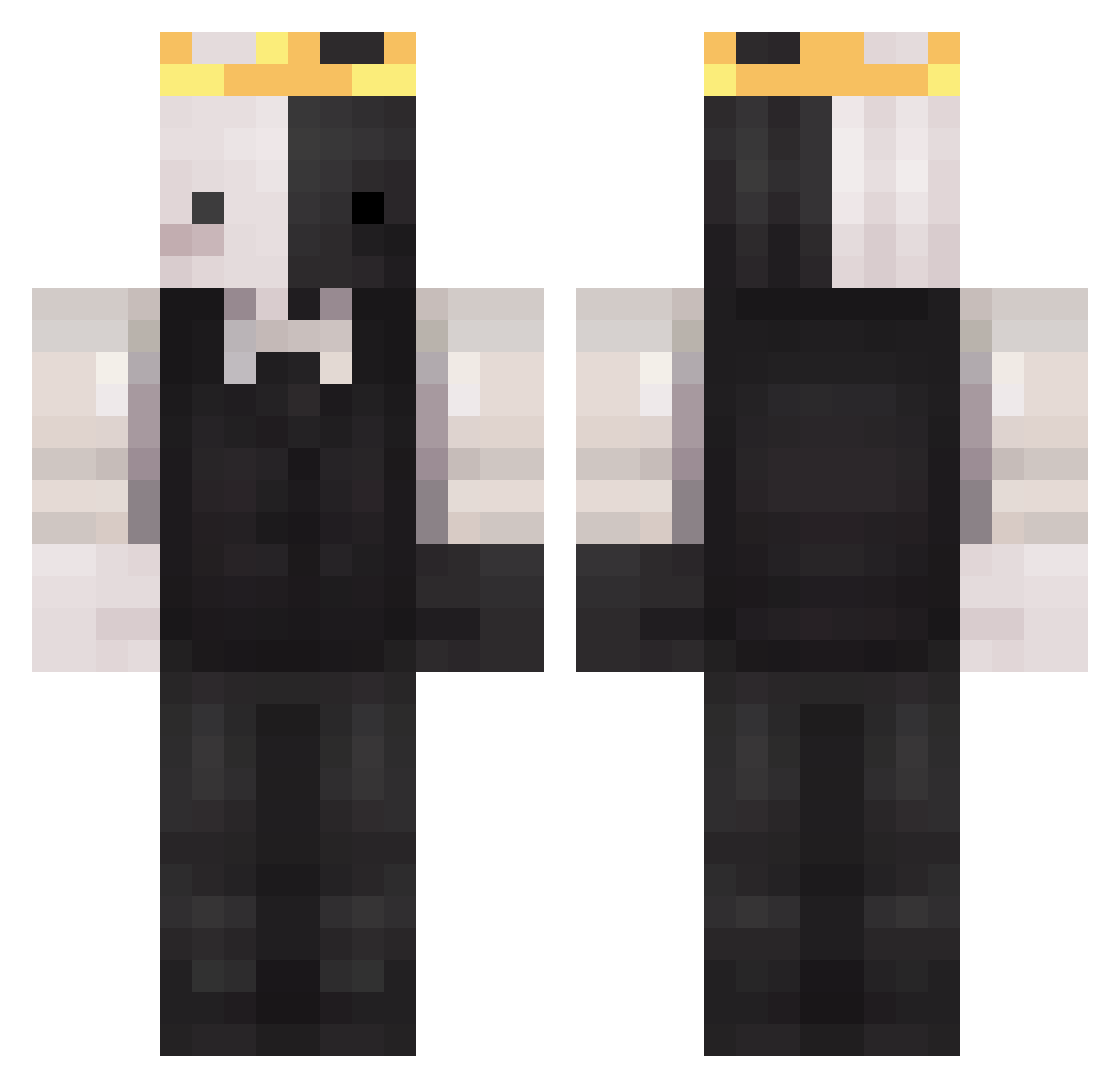 Raph_Game Minecraft skin, front and back view