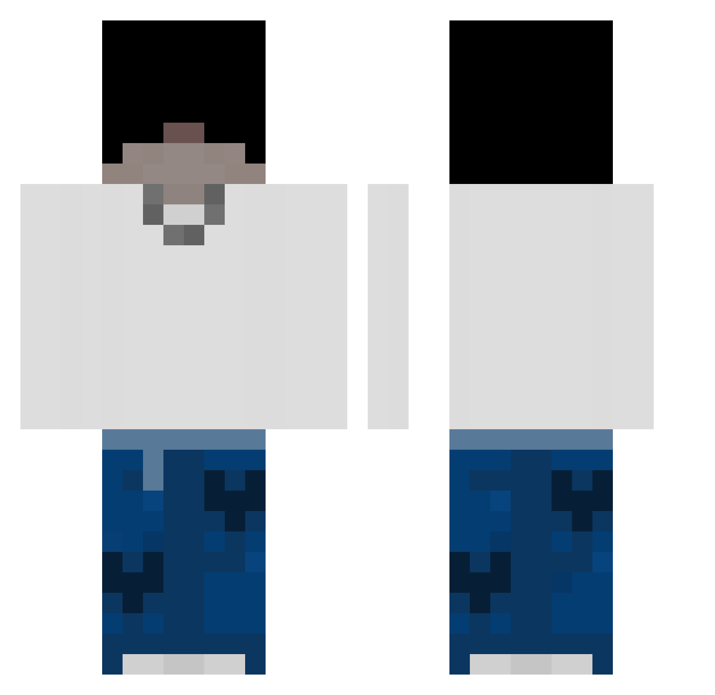 slay_kaczki Minecraft skin, front and back view