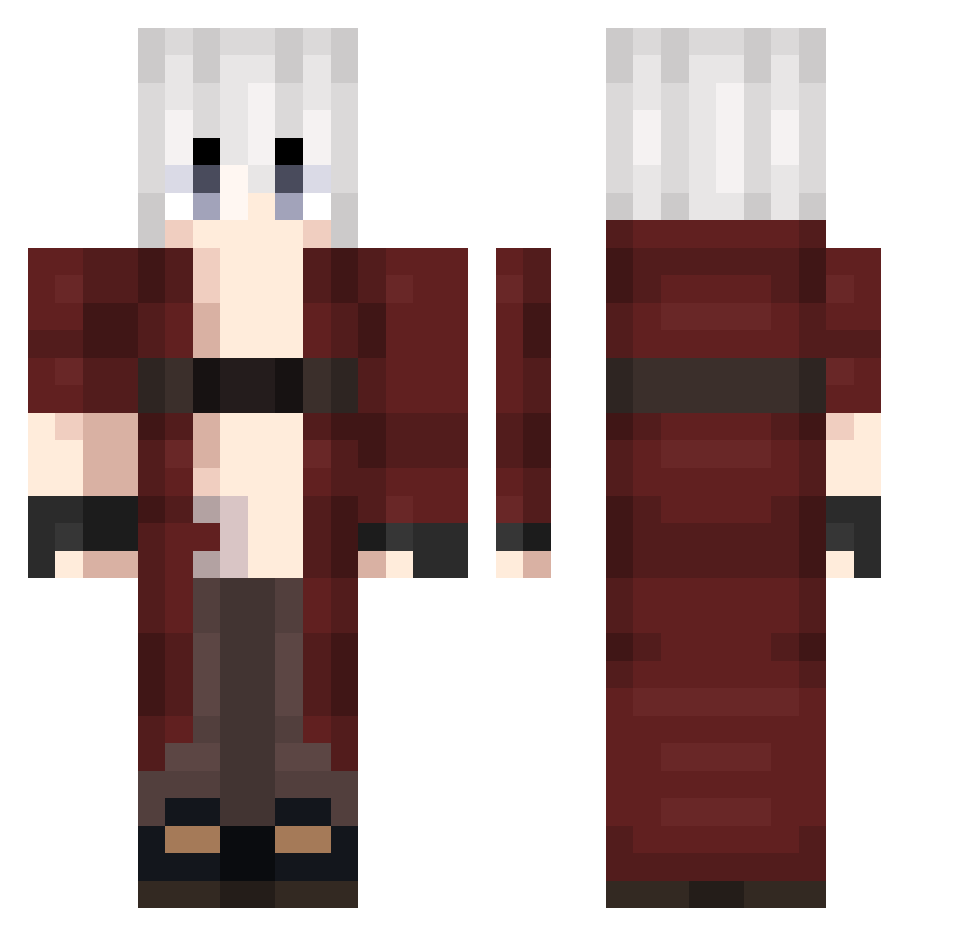 guyiguess20 Minecraft skin, front and back view