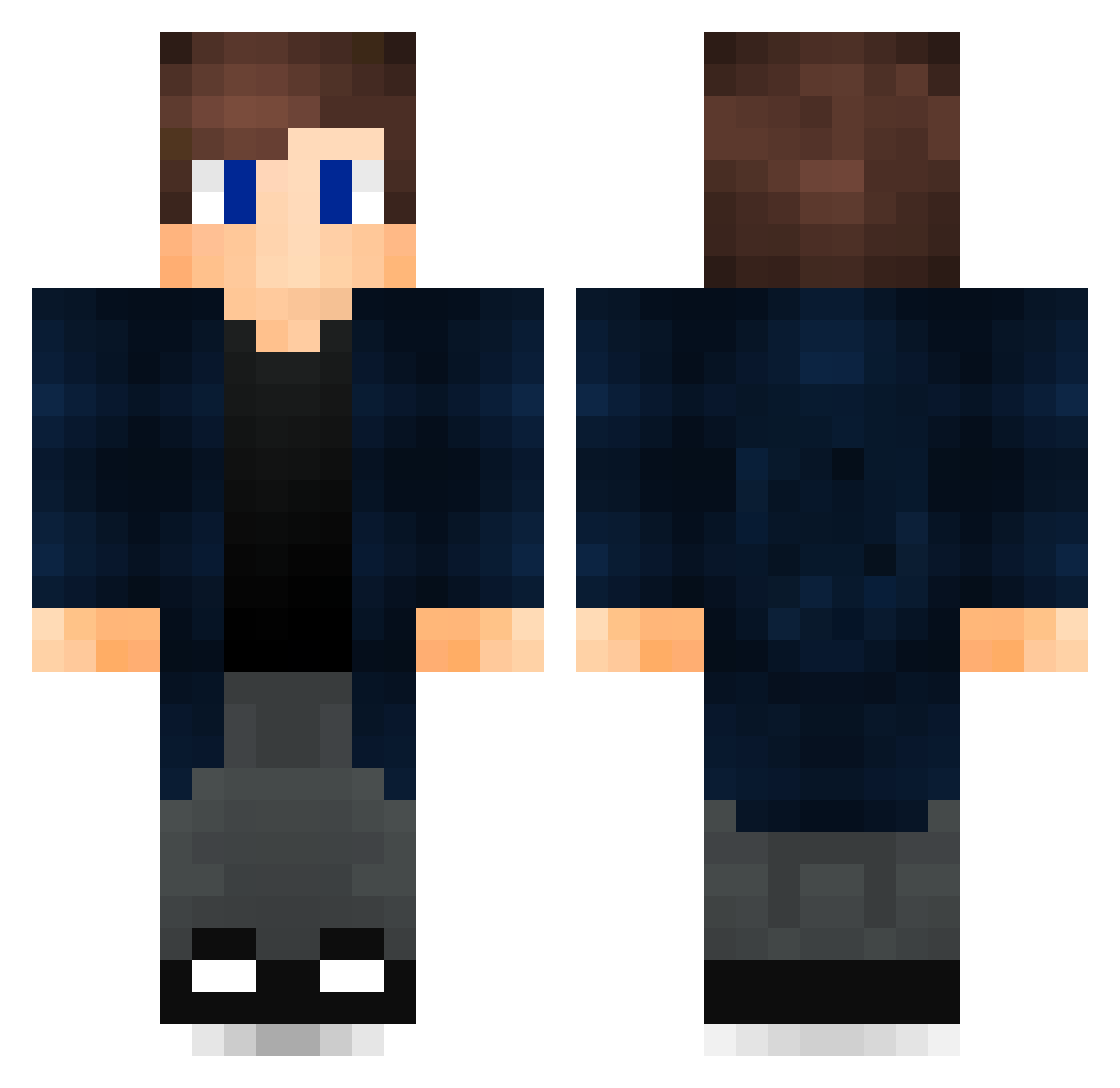 ilian1221 Minecraft skin, front and back view
