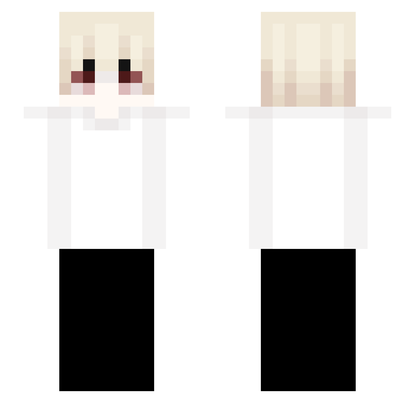 varsx_ Minecraft skin, front and back view