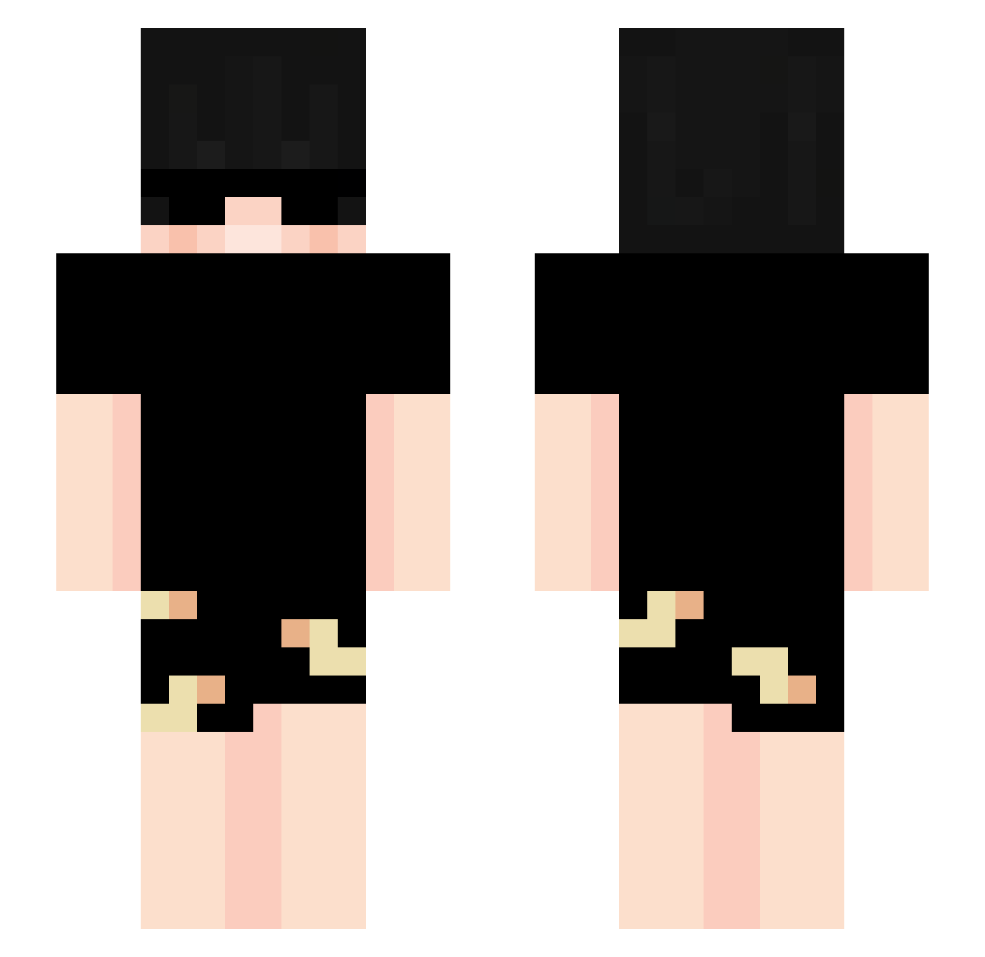 Karol1111111112 Minecraft skin, front and back view