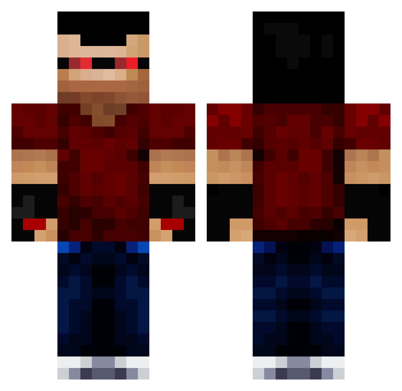 Legalize_It_59 Minecraft skin, front and back view