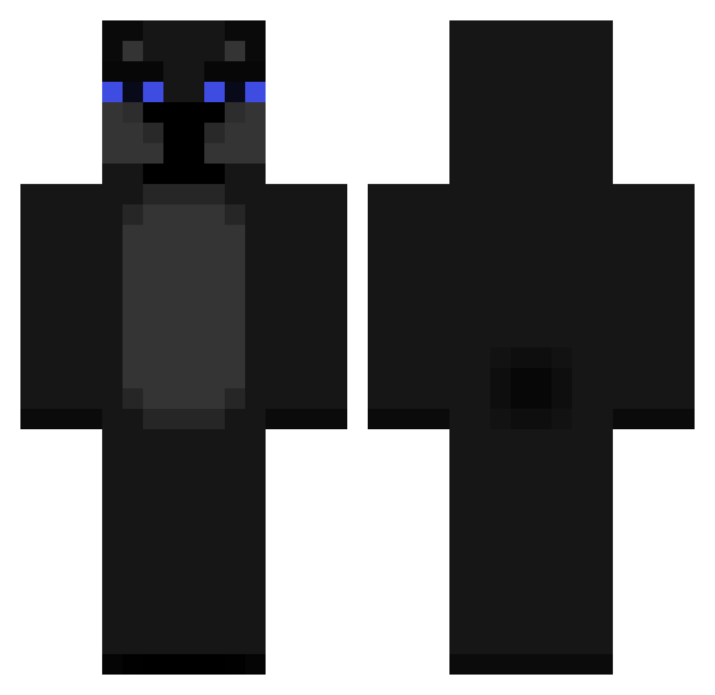 xNooga Minecraft skin, front and back view