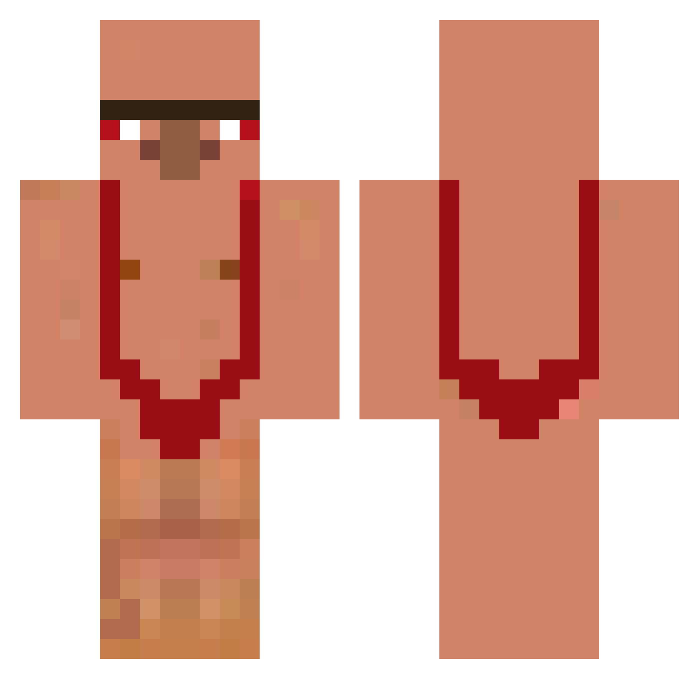 ItchyCrack2013 Minecraft skin, front and back view