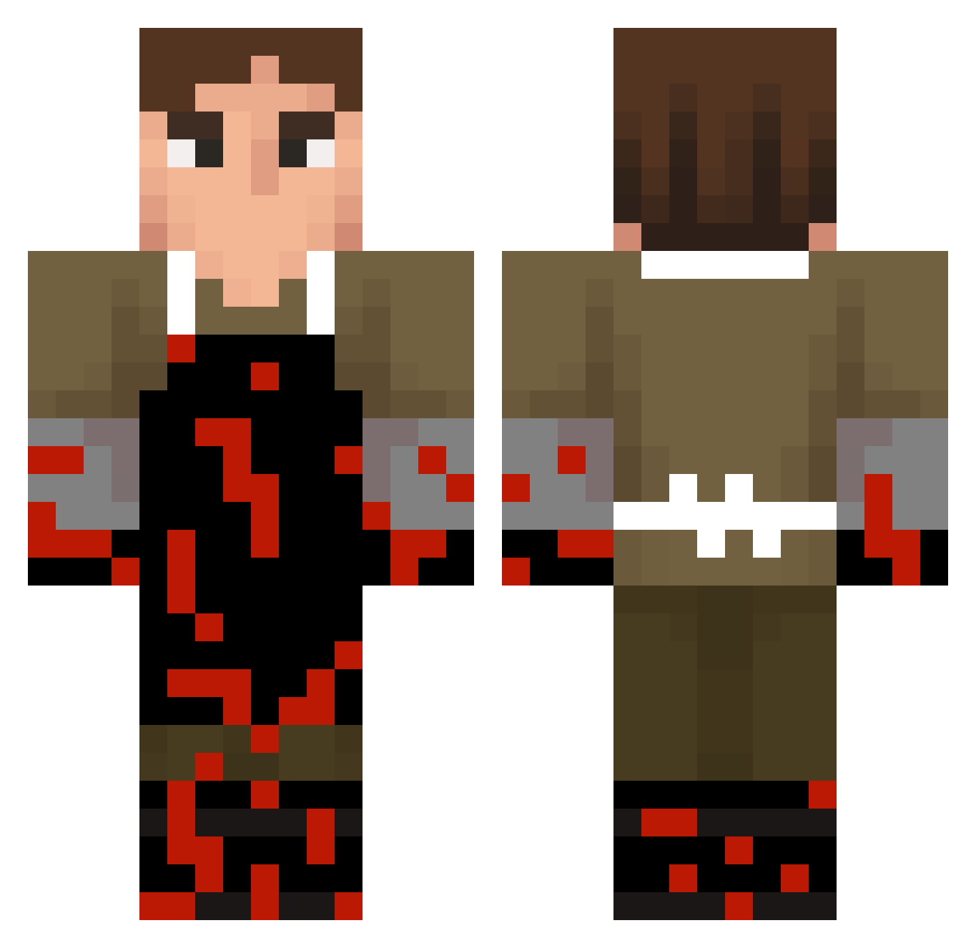 Ziad_zezo11 Minecraft skin, front and back view