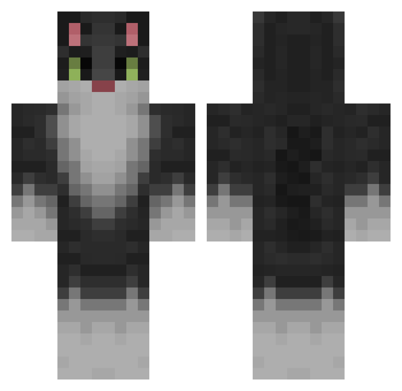 cheeta21 Minecraft skin, front and back view