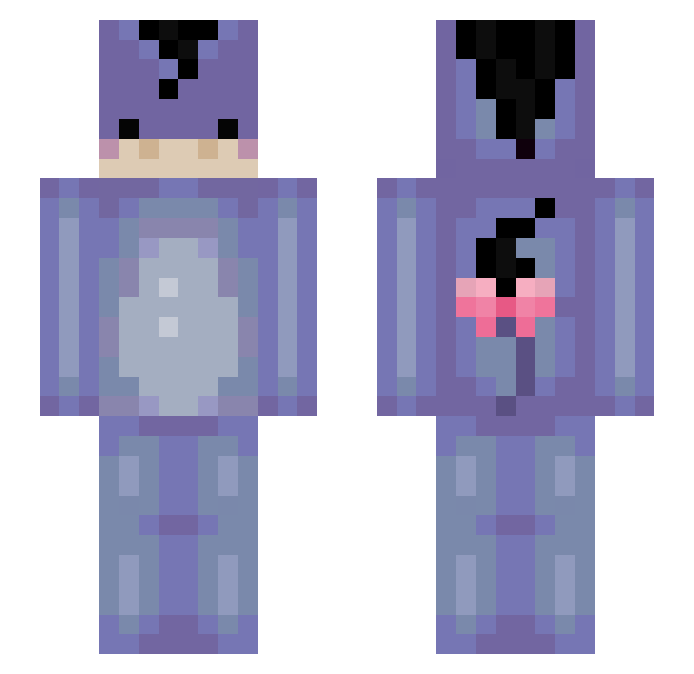 MACKATTACKKK Minecraft skin, front and back view