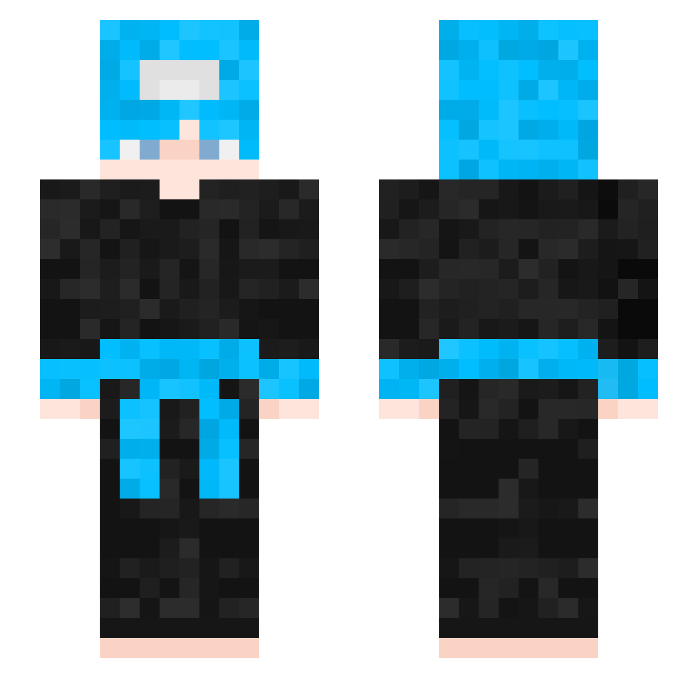 QawKa__ Minecraft skin, front and back view