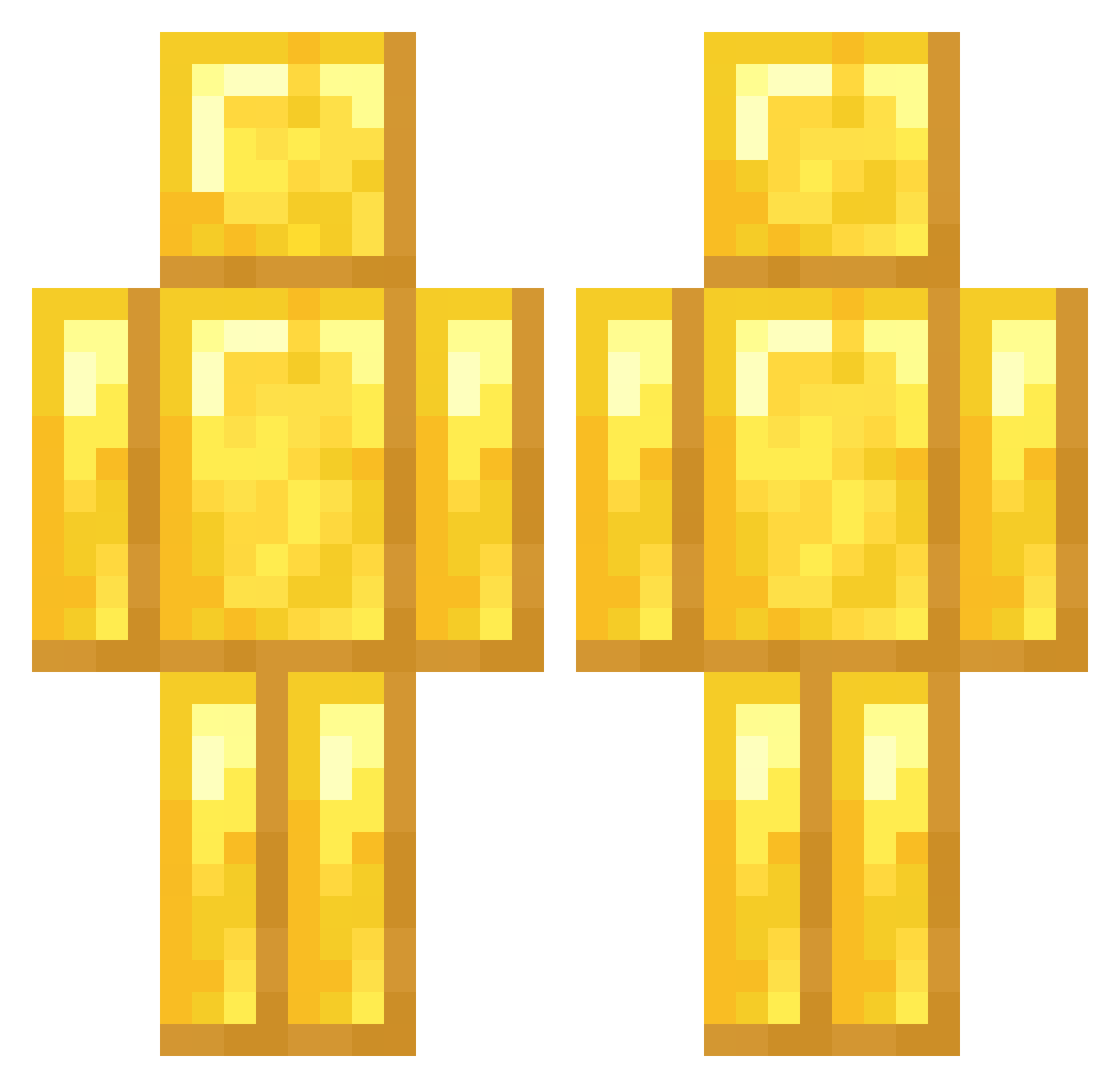 Surankis Minecraft skin, front and back view