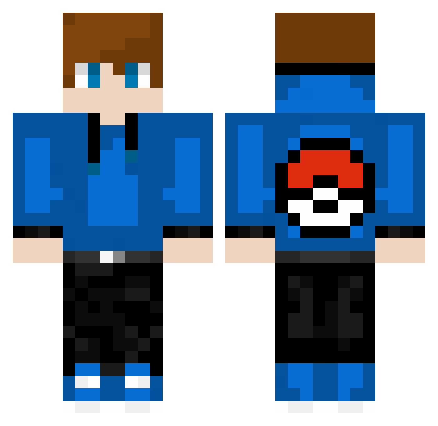 Th3SILLIESTG00SE Minecraft skin, front and back view