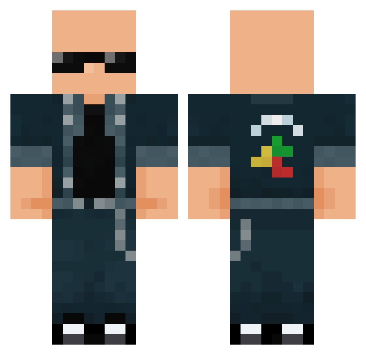 mars_the_woomy Minecraft skin, front and back view