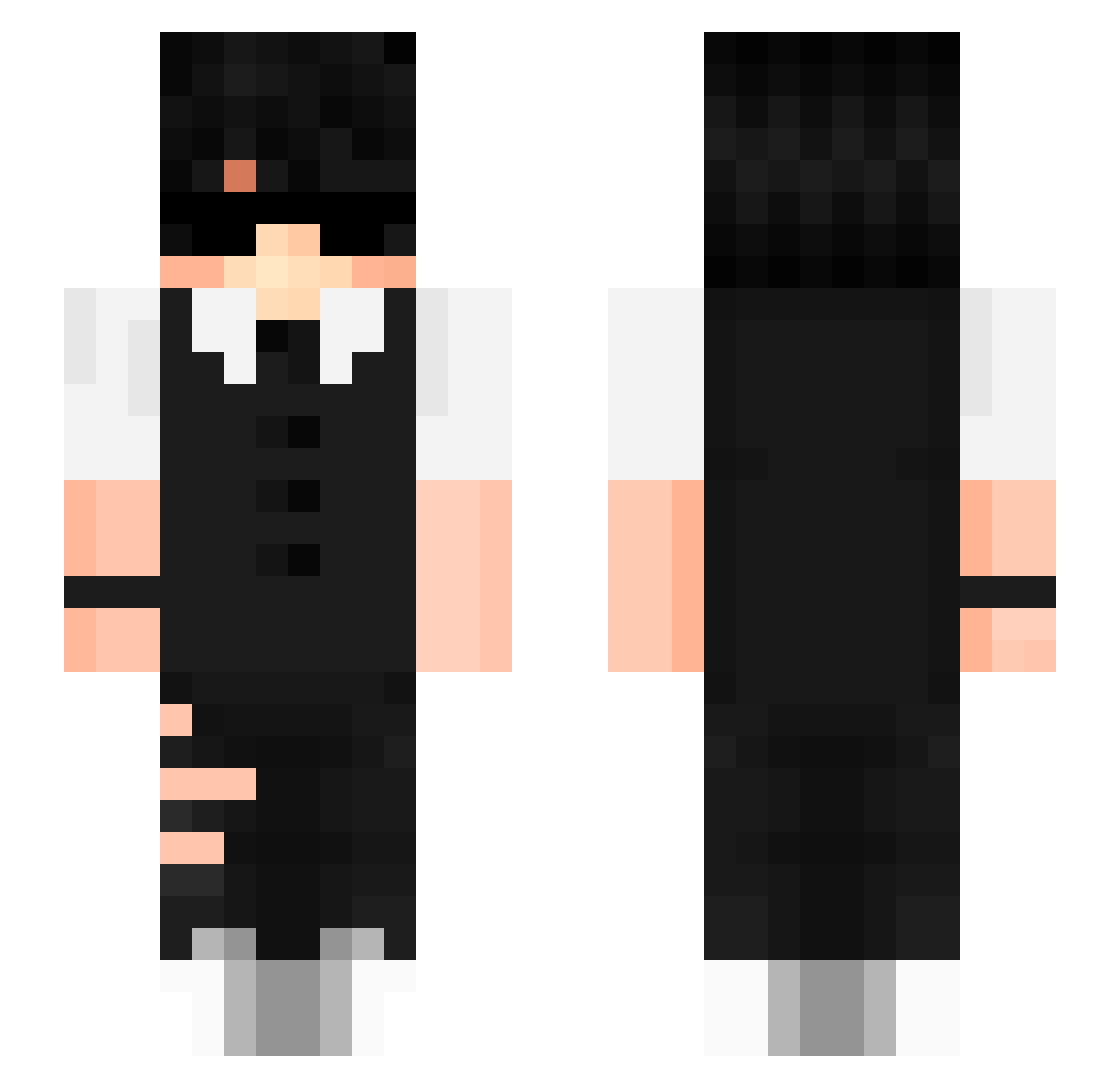 stinkywinky208 Minecraft skin, front and back view