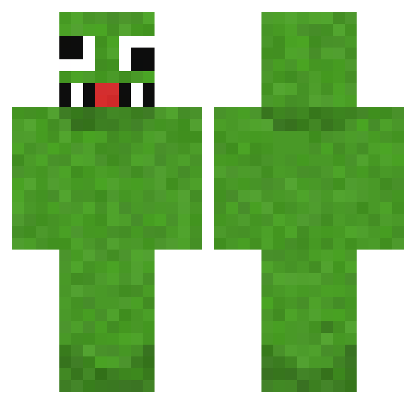 fmammana Minecraft skin, front and back view