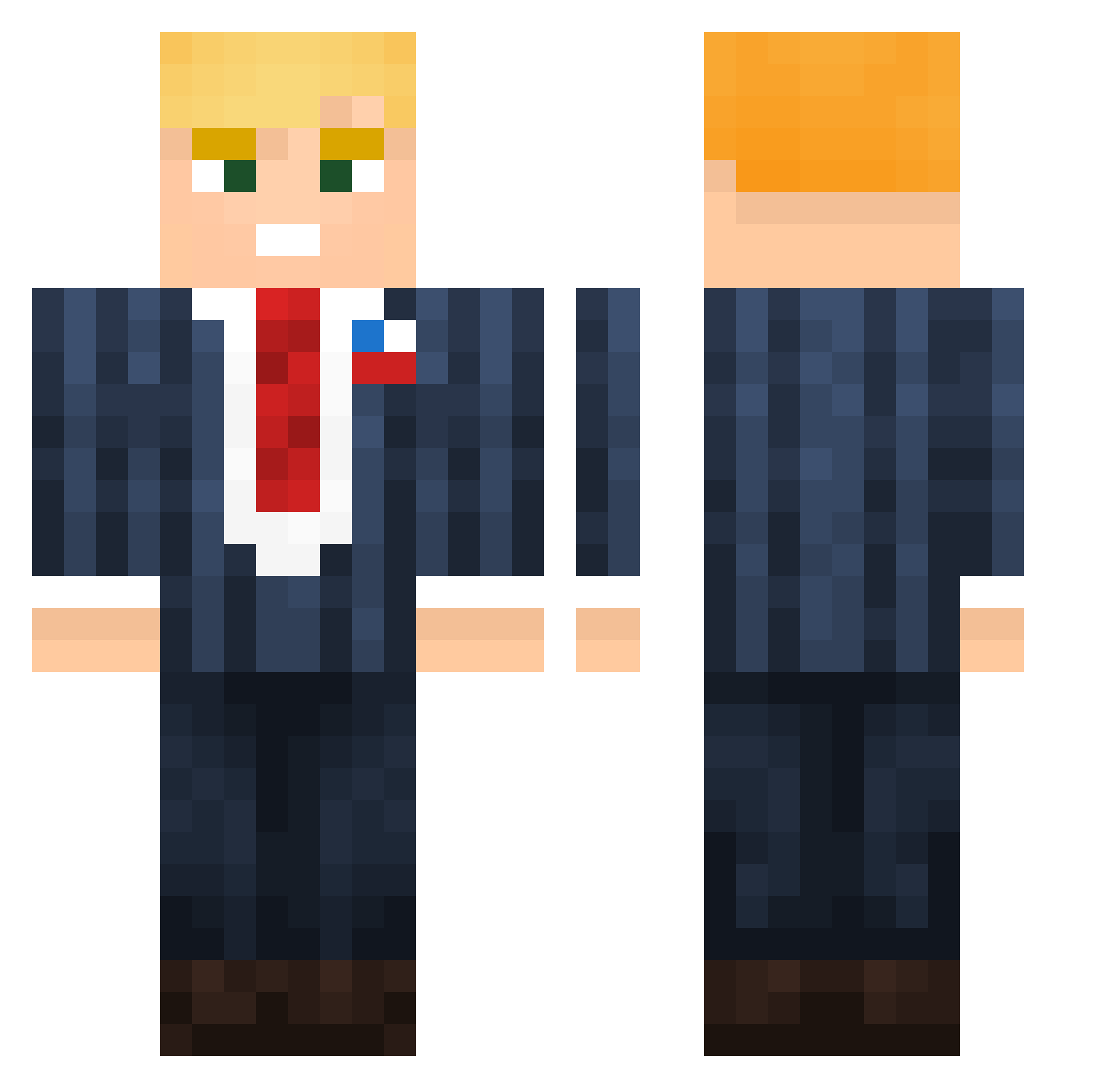 Juli4n123 Minecraft skin, front and back view
