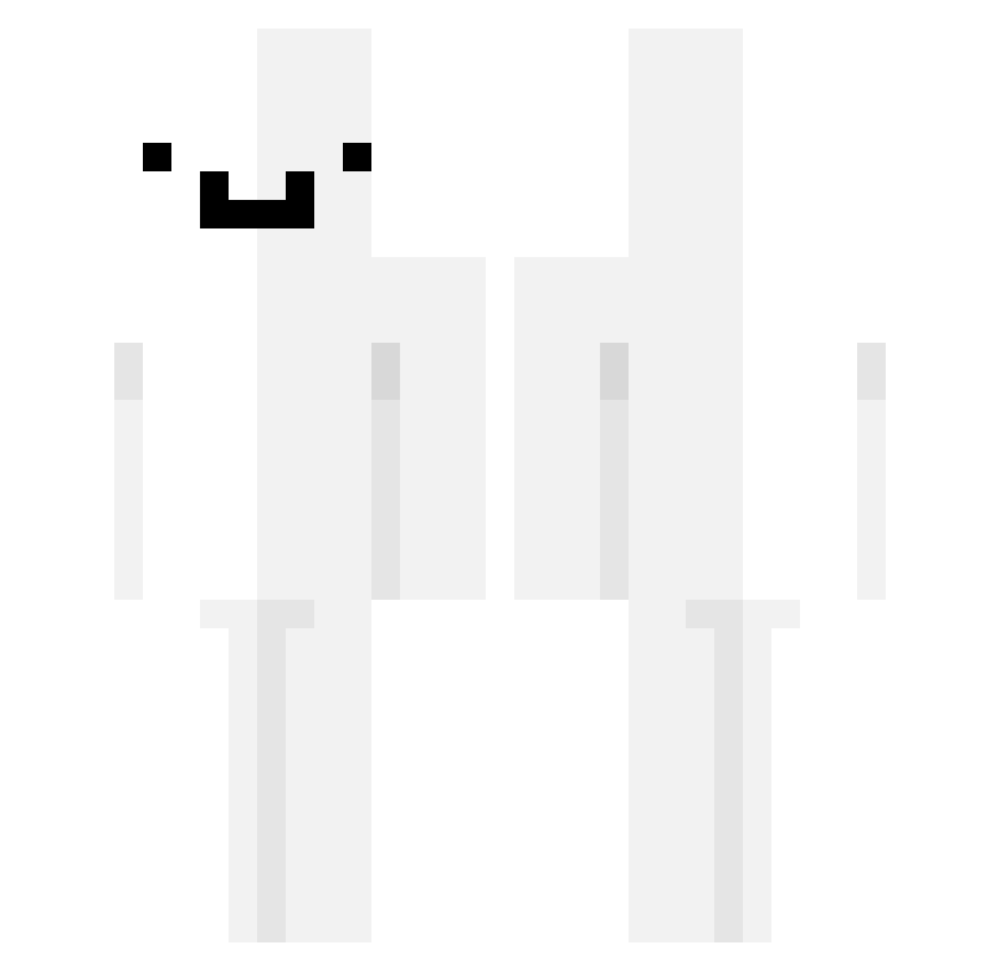 MagicPanE Minecraft skin, front and back view
