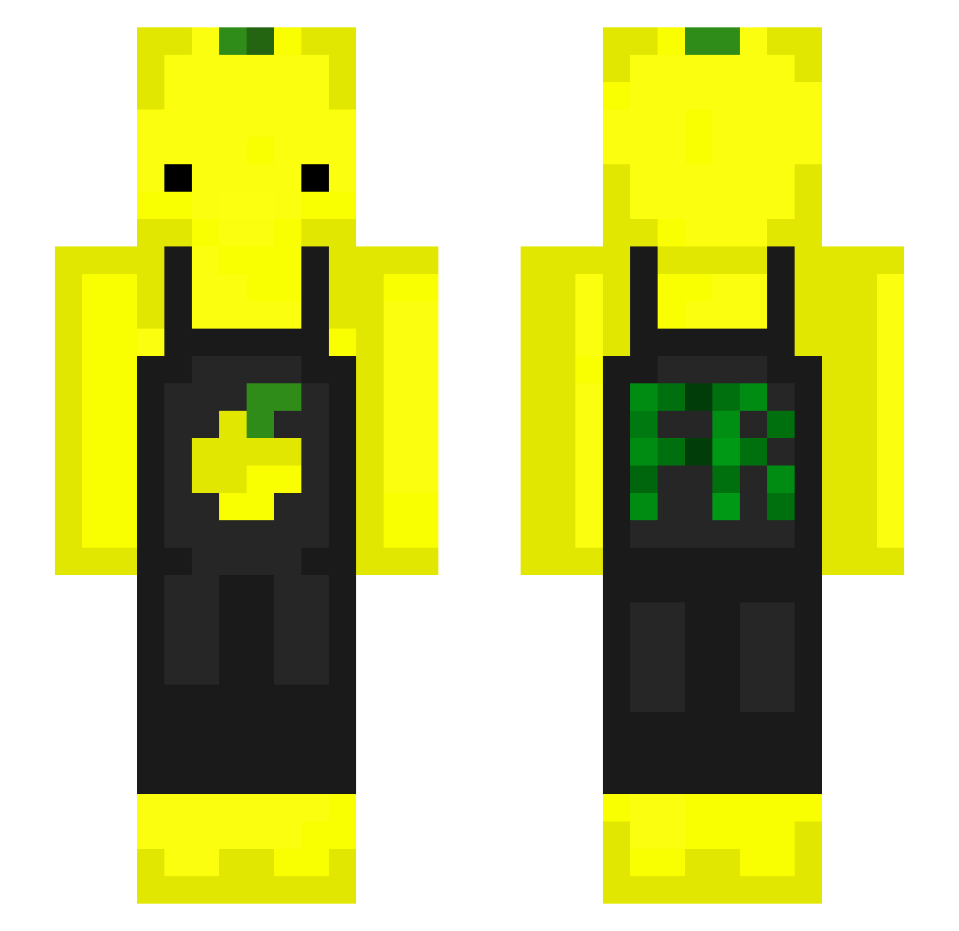 mirz0_ Minecraft skin, front and back view