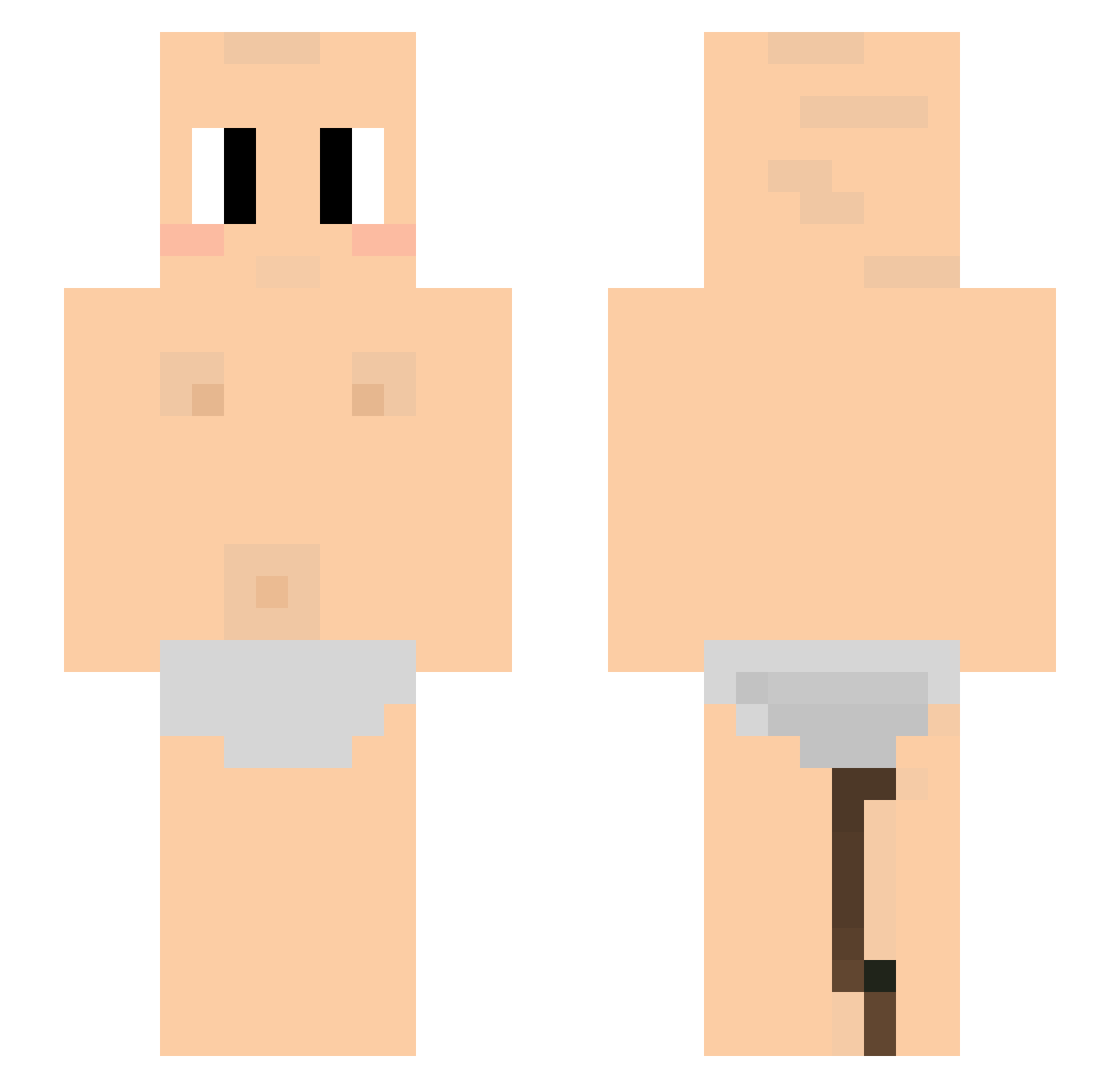 SnappyThe3rd Minecraft skin, front and back view