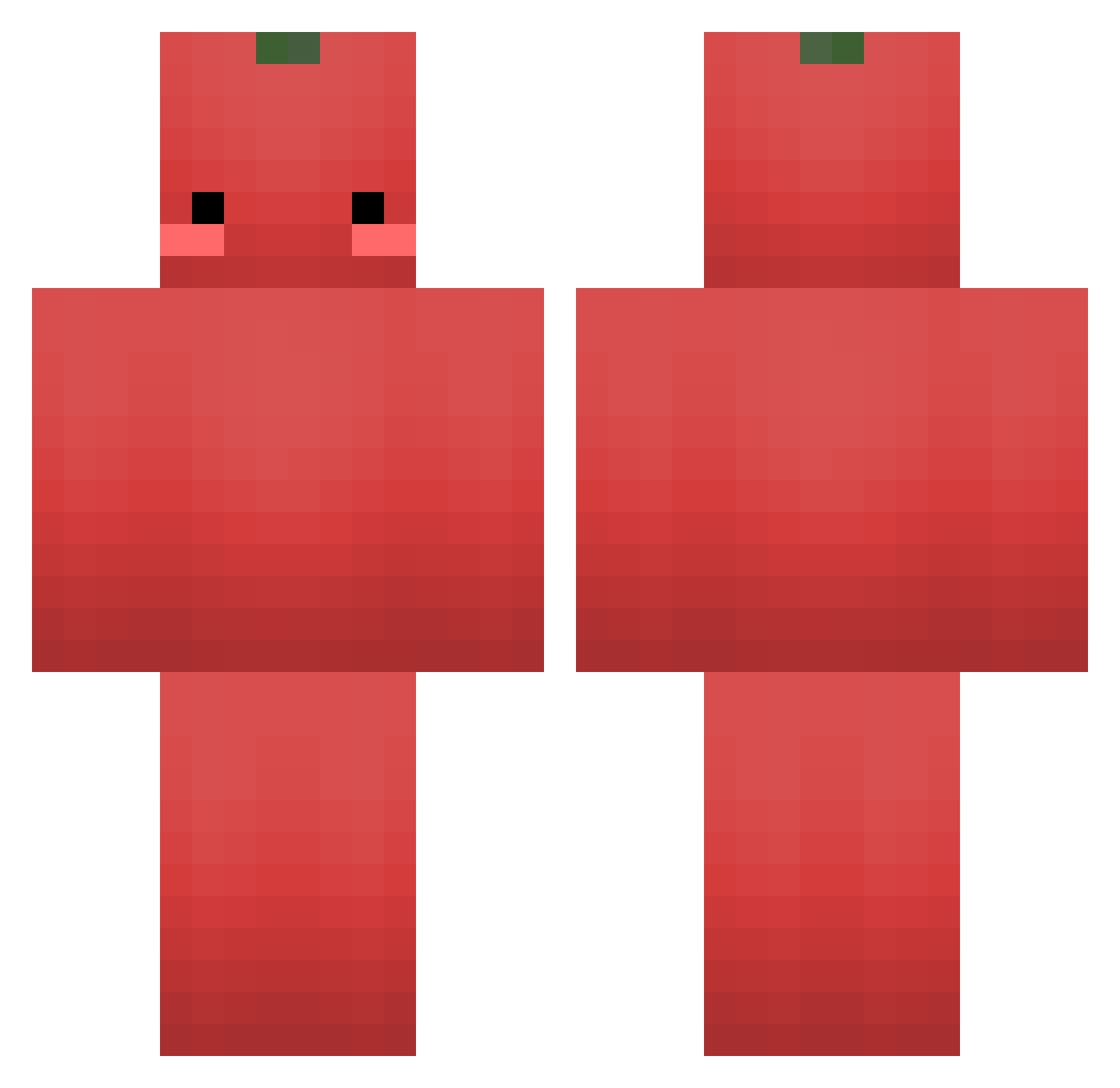 JumYong Minecraft skin, front and back view