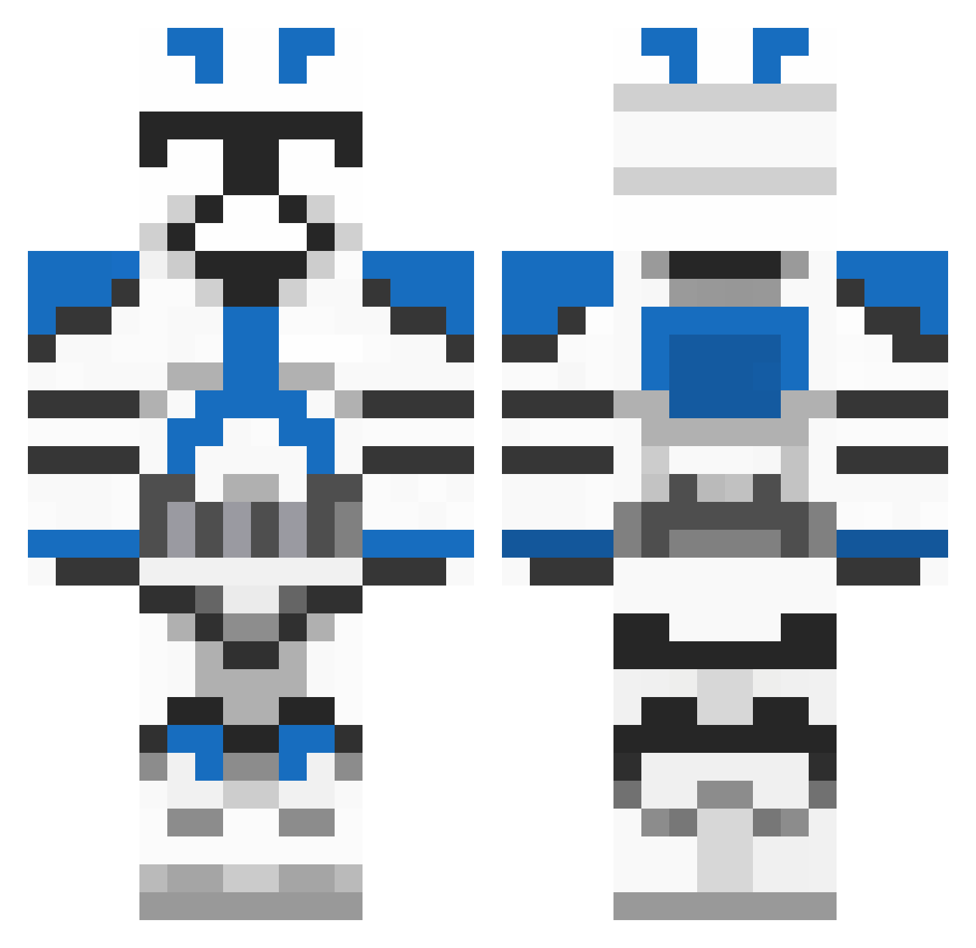 Osiris1995 Minecraft skin, front and back view