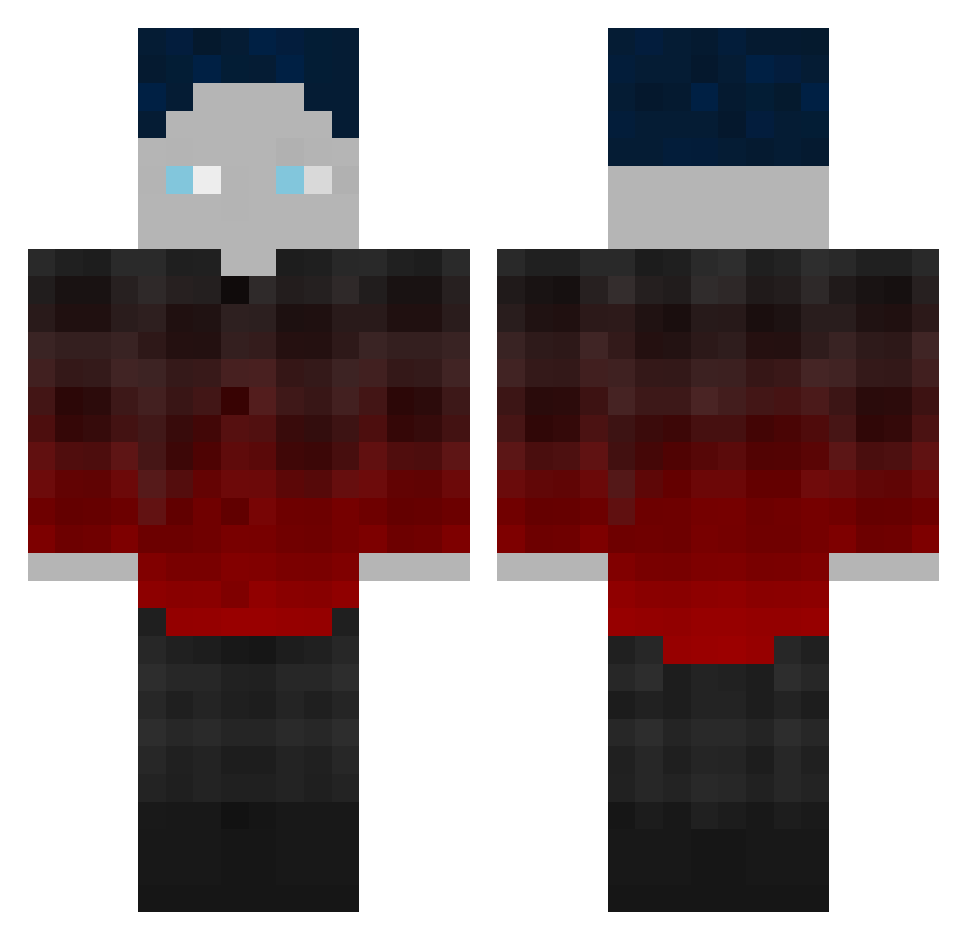 Syrex1878 Minecraft skin, front and back view
