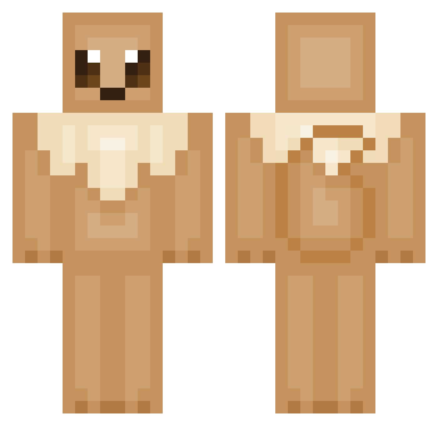 ploepie1 Minecraft skin, front and back view