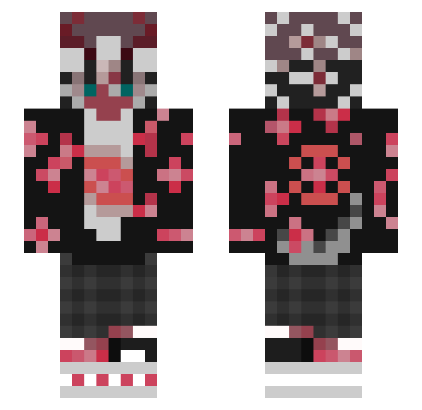 Leaugan_ Minecraft skin, front and back view