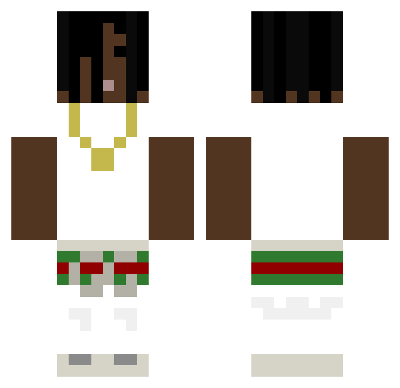 johannesrhl Minecraft skin, front and back view
